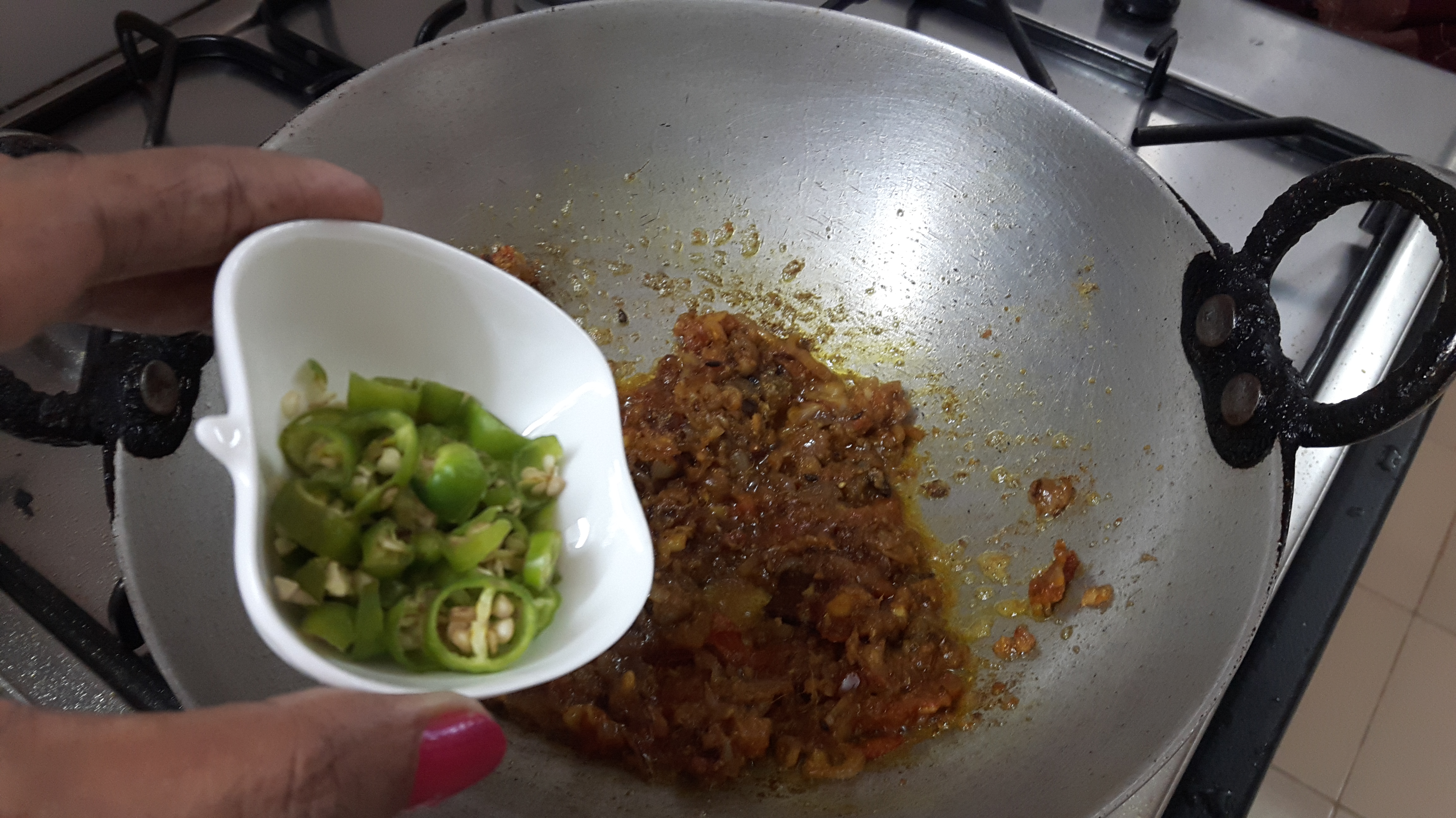 Add green chili