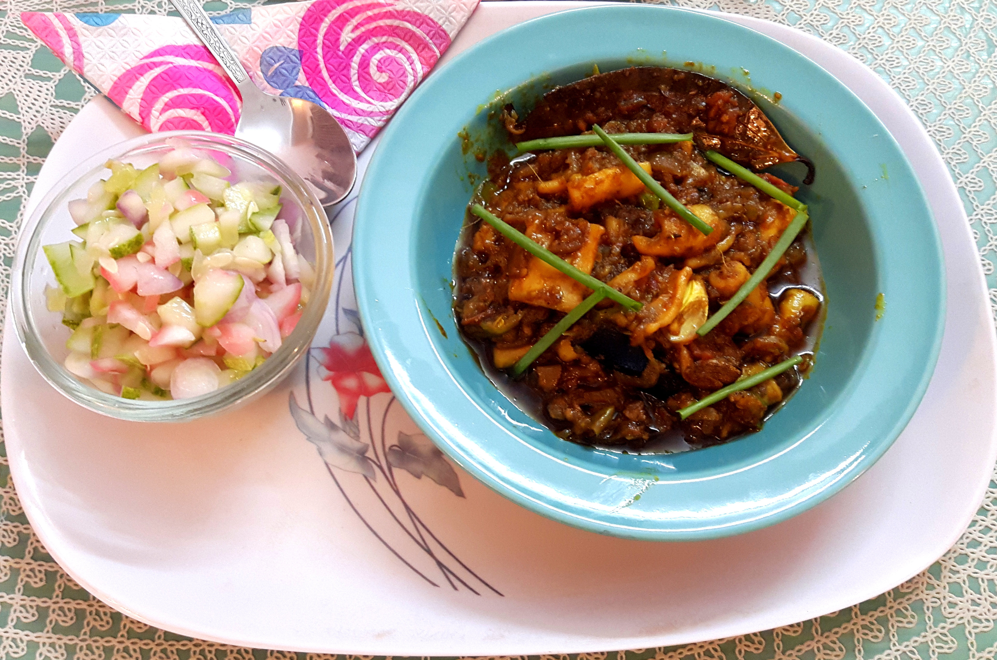 Squid (kanava fish) masala