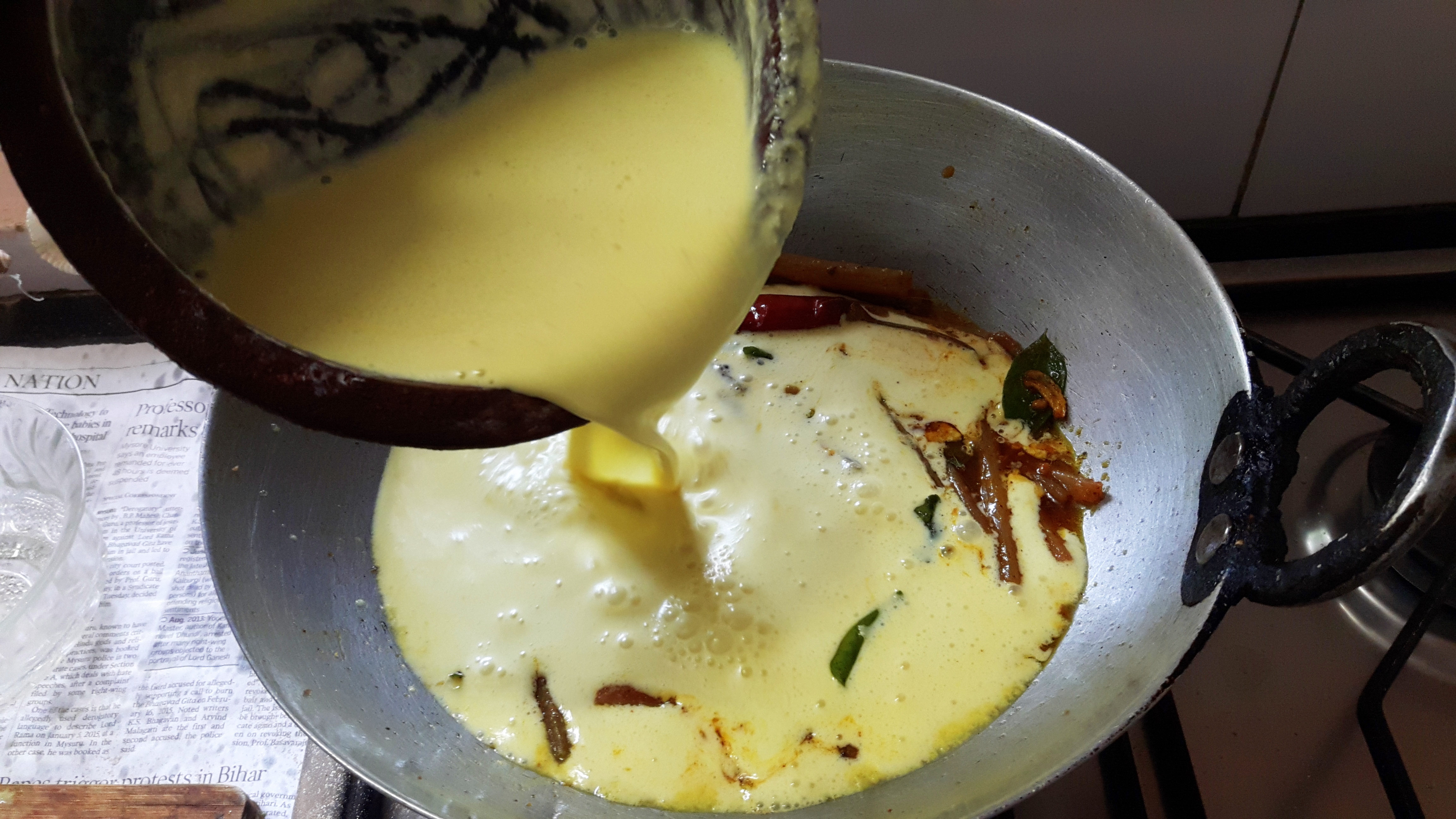 add prepared mixture