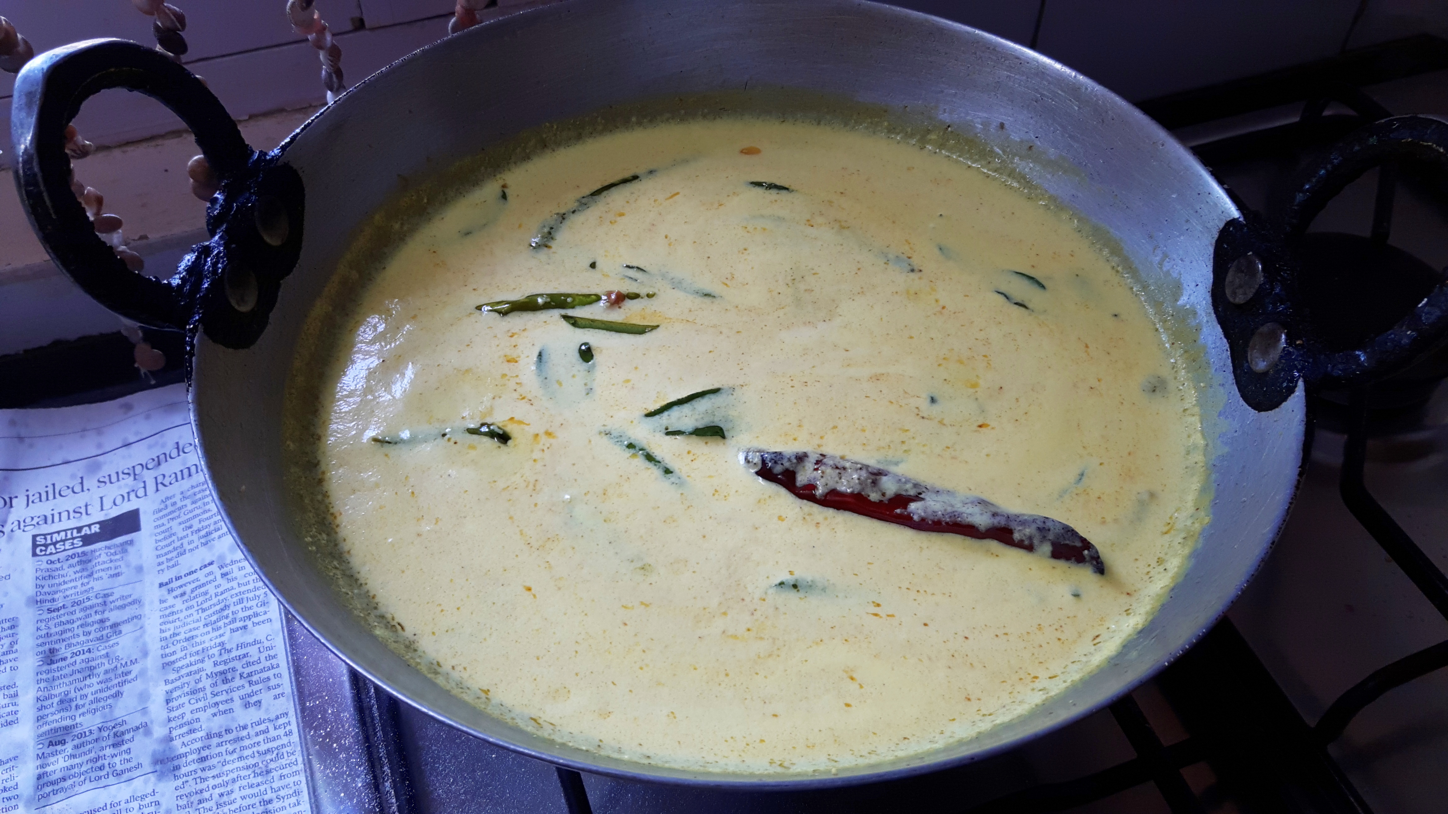 Thayir columbu (coconut curd Curry)