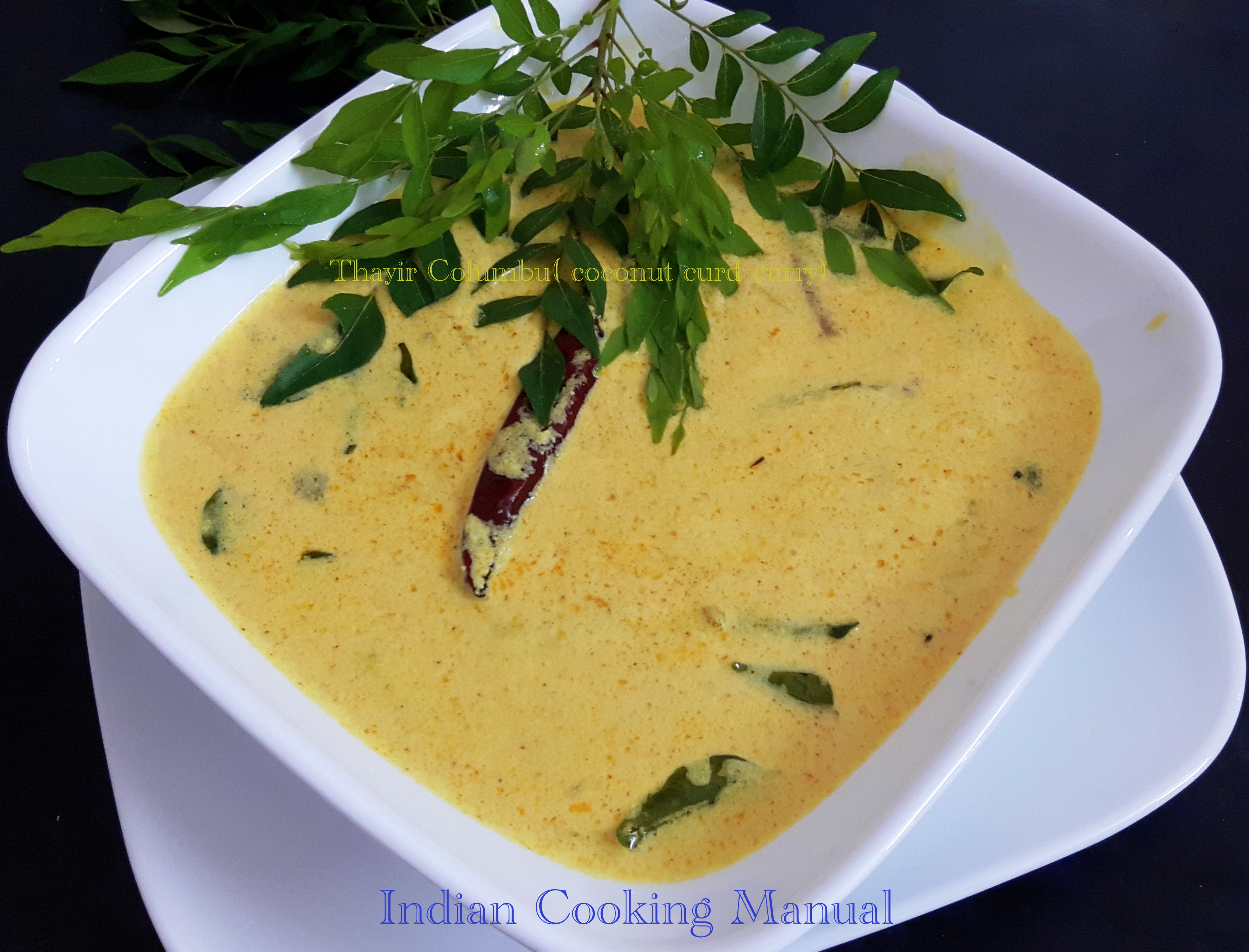 Thayir columbu (coconut curd Curry)