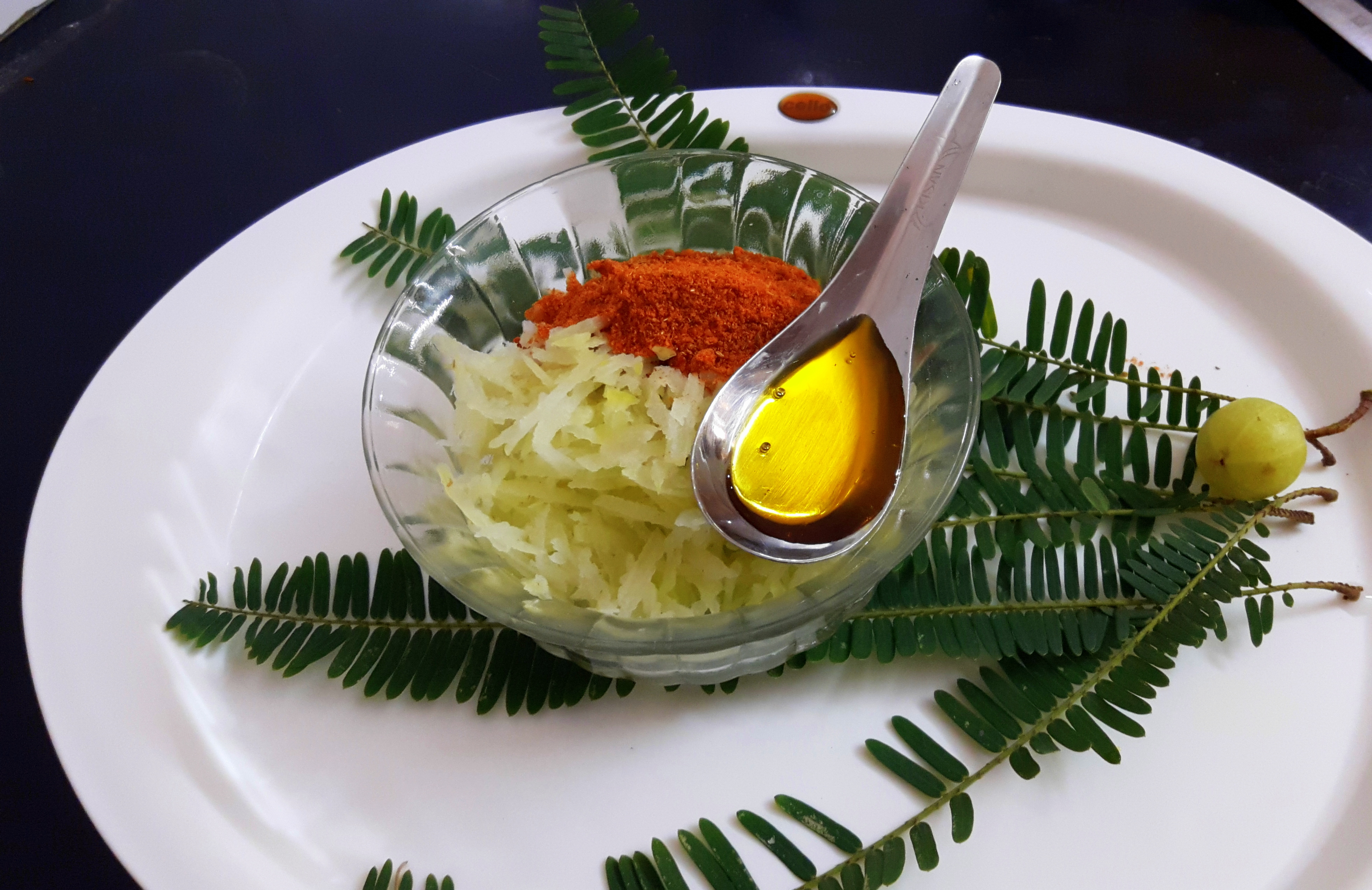 Put all ingredients into the bowl