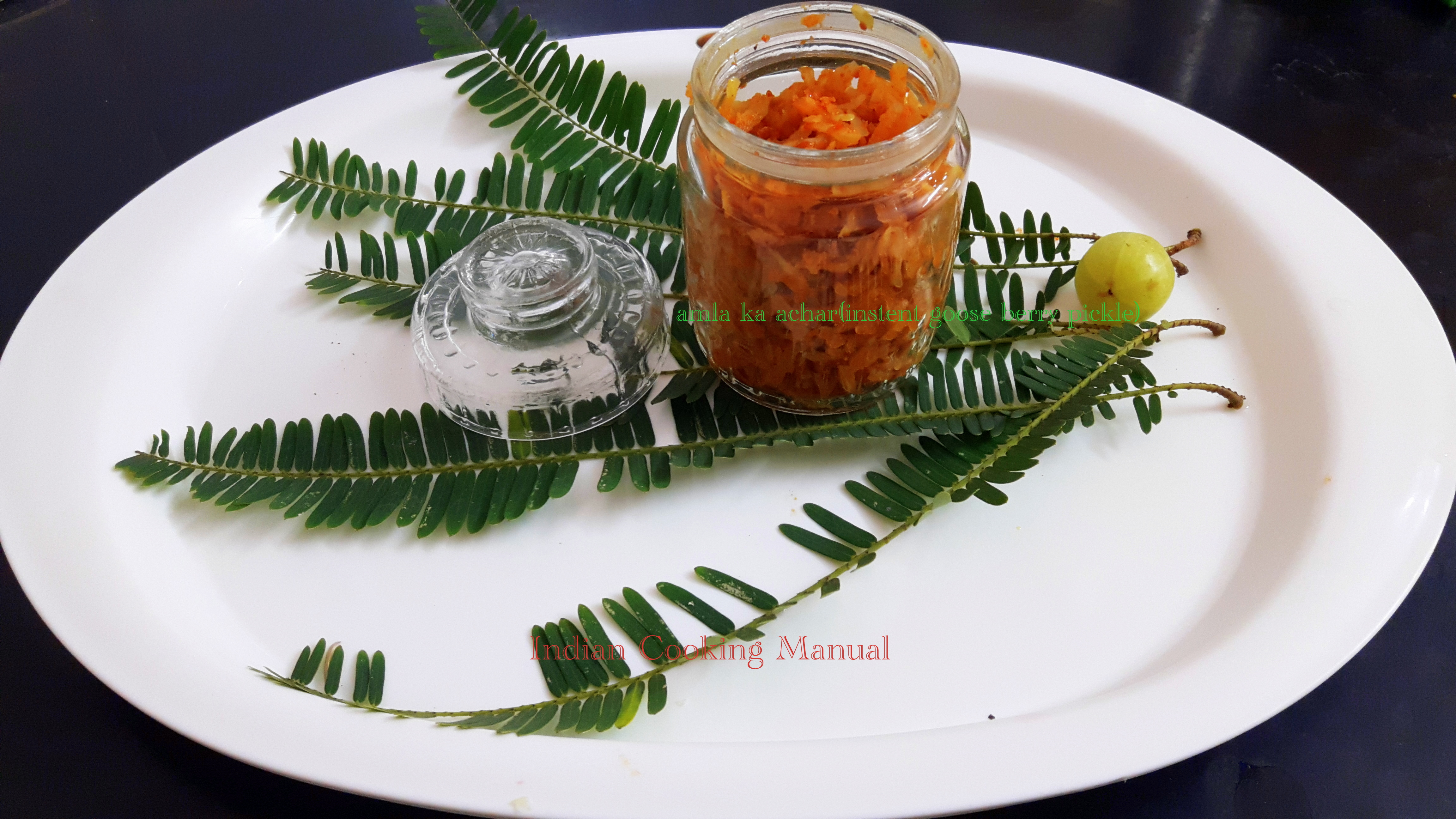 Amla ka achar (Instant goose berry pickle)