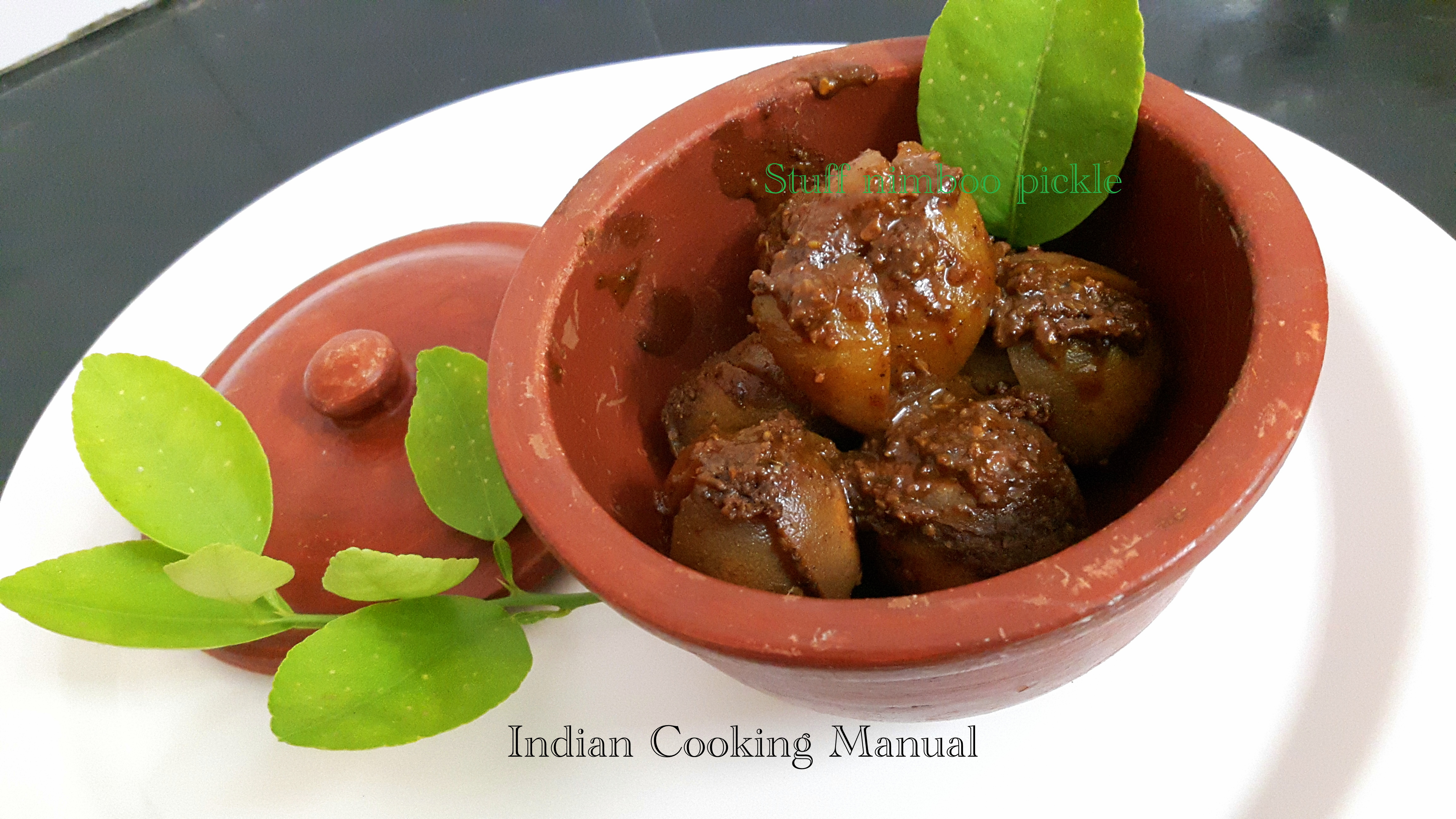 Nimboo ka (khatta- Meetha) bharwan aachar / Stuffed (sweet and sour) lemon pickle.