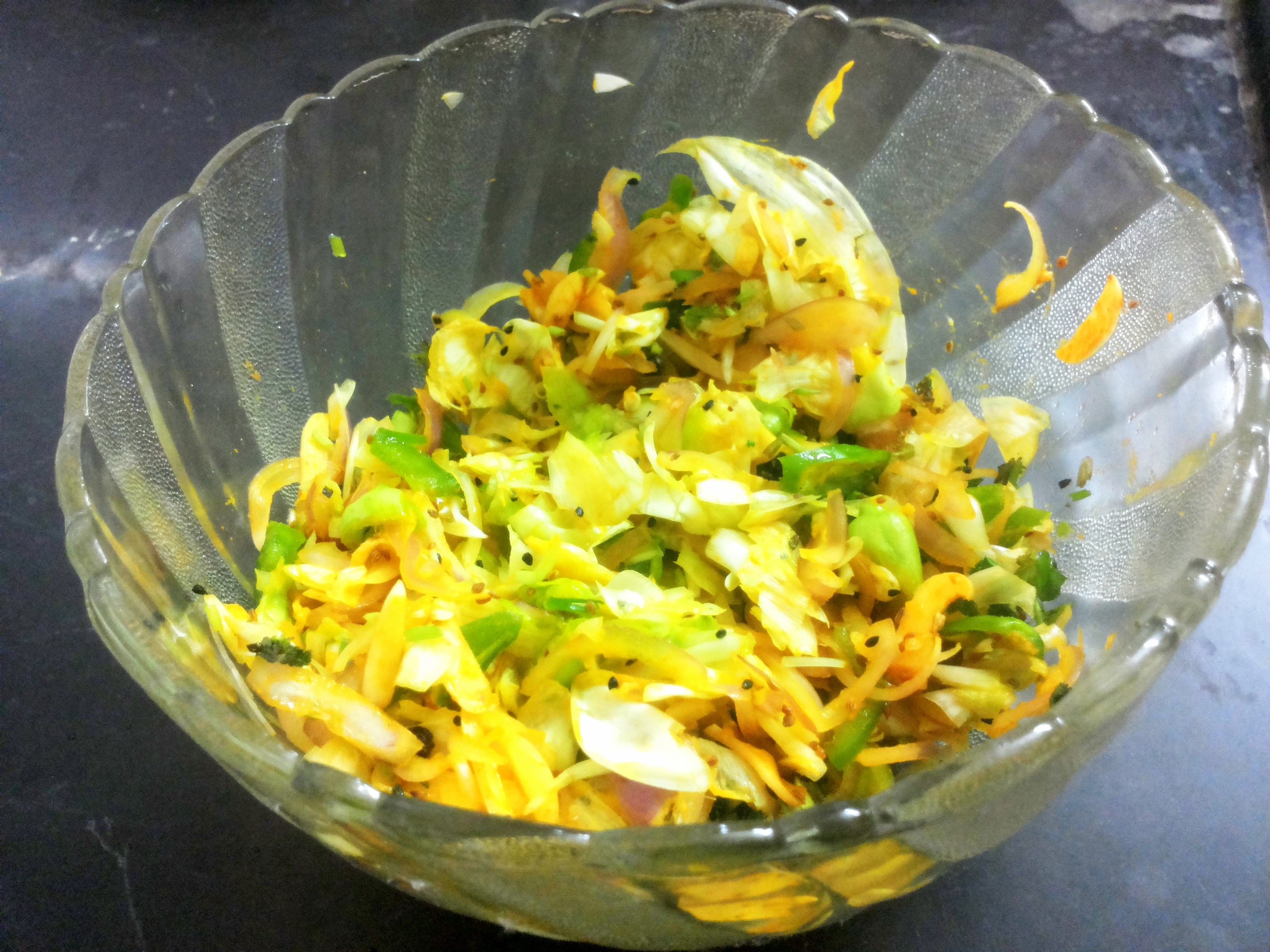 add chopped flowers and Besan