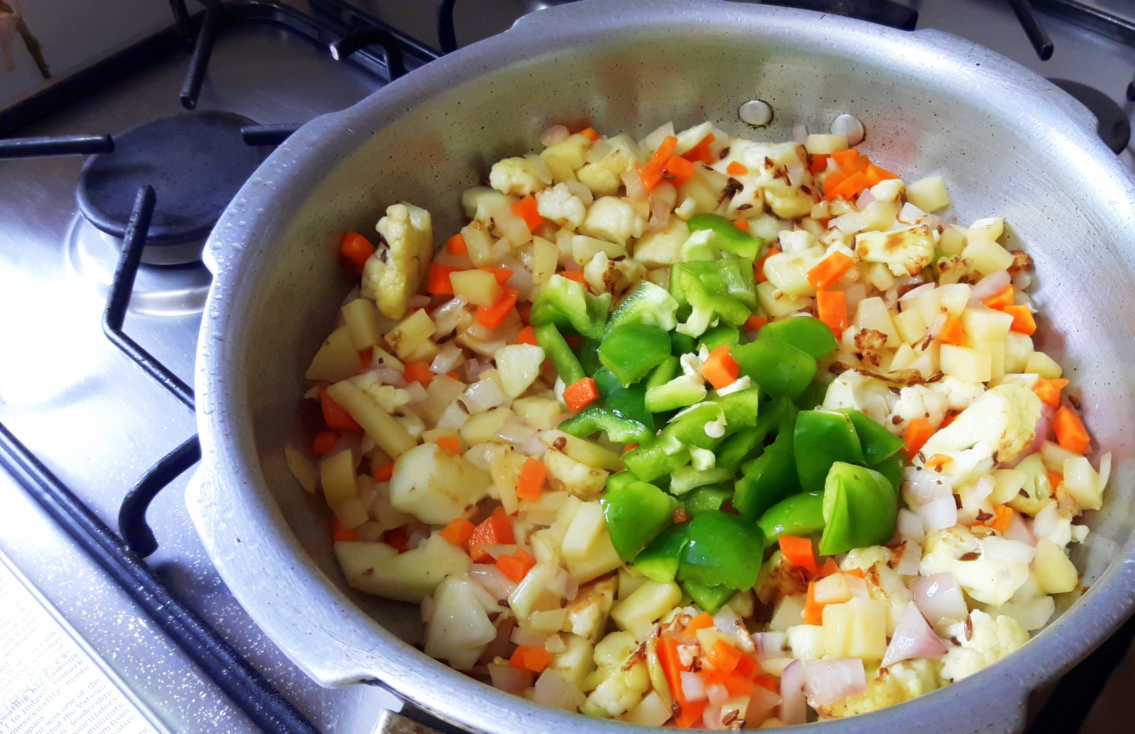 add chopped ginger, green chili