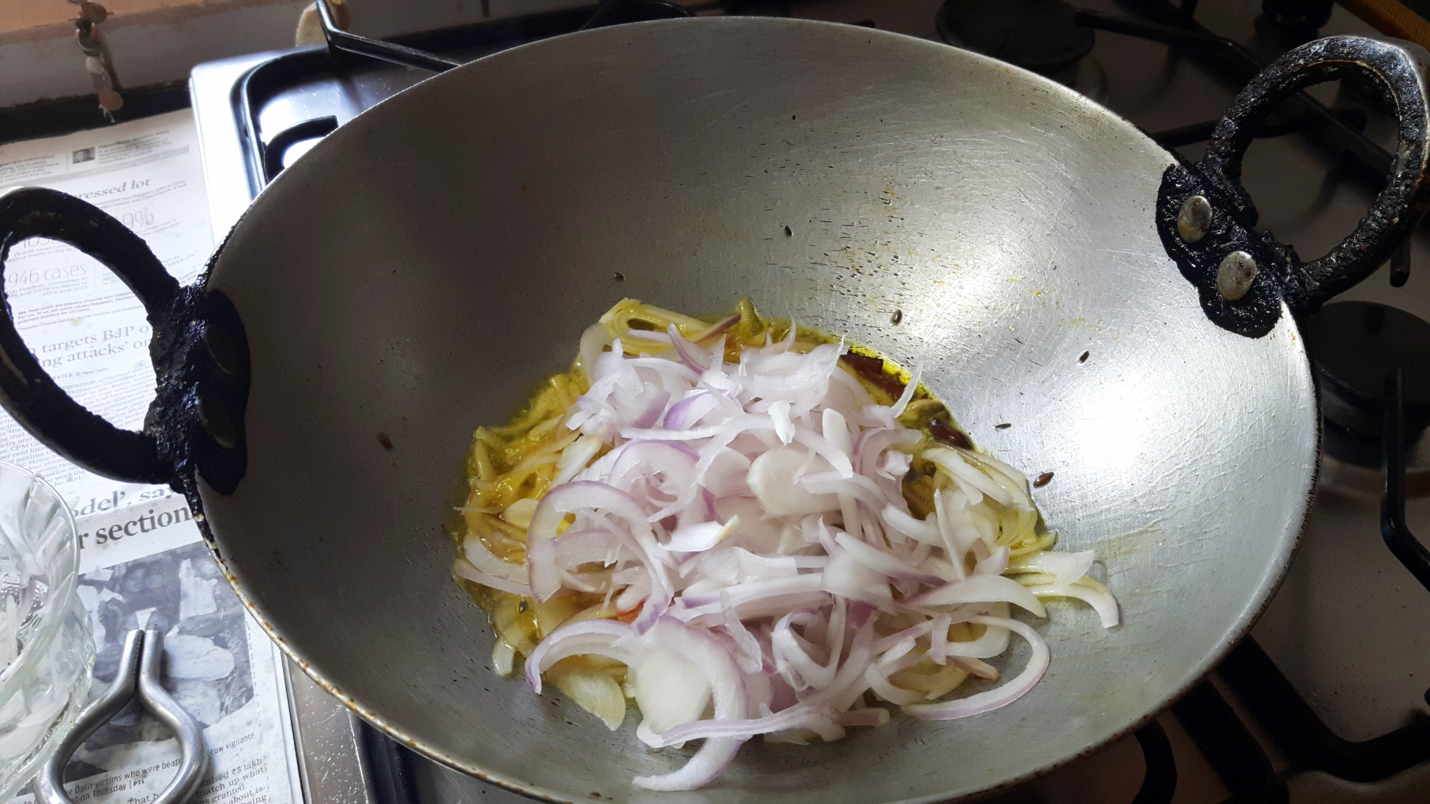 add chopped onion