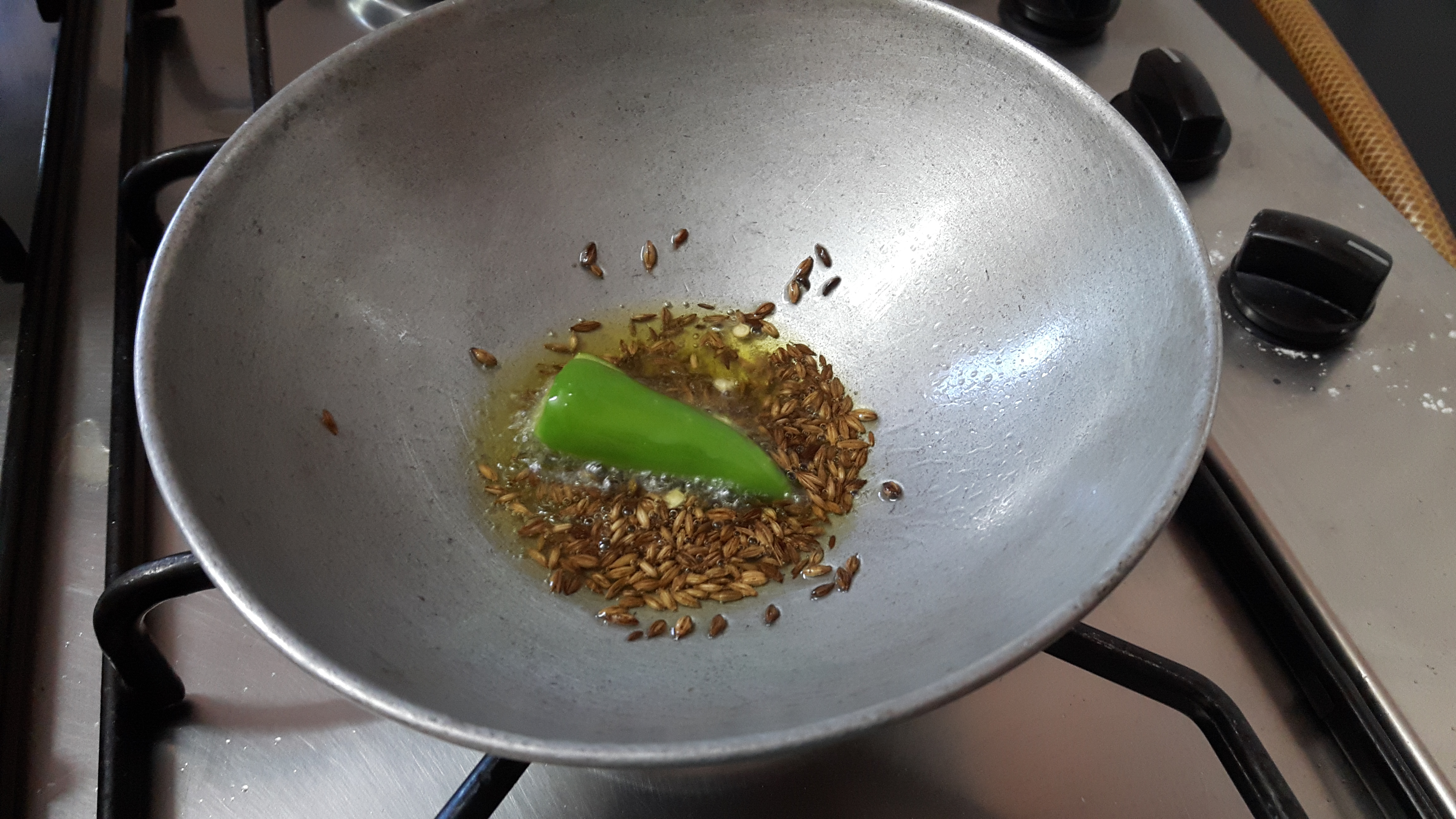 add slit green chili