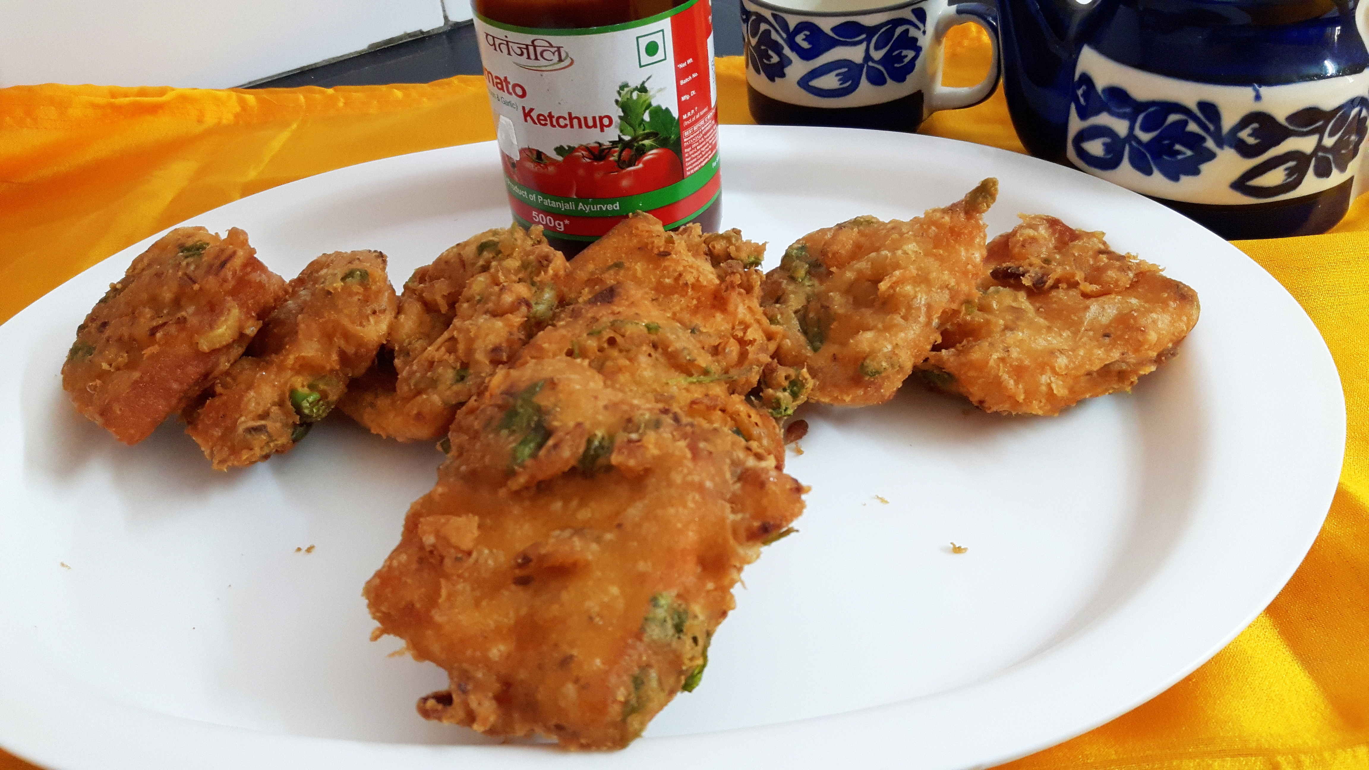 Bread pakoda (bread fritters)
