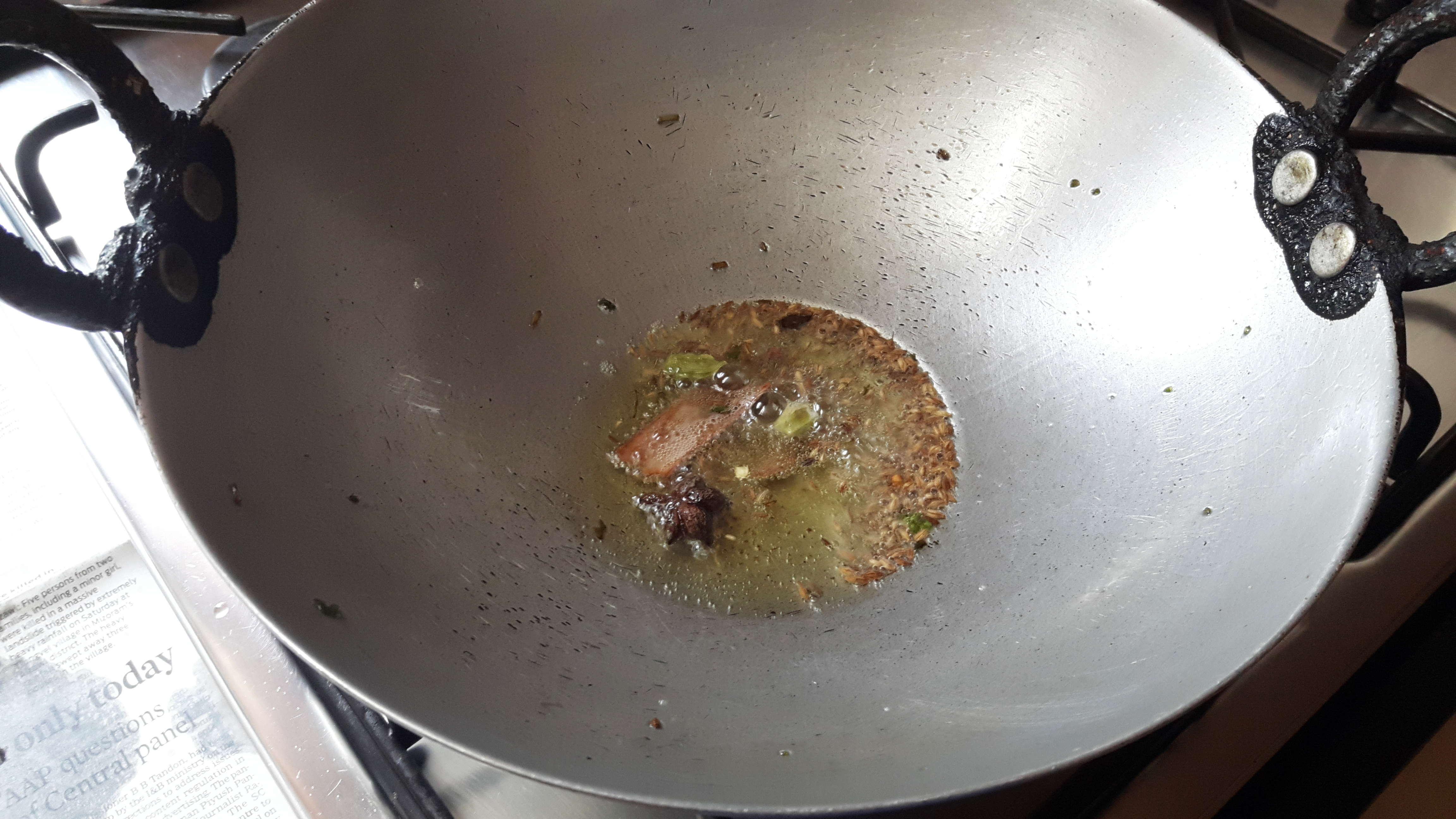 put whole Garam masala