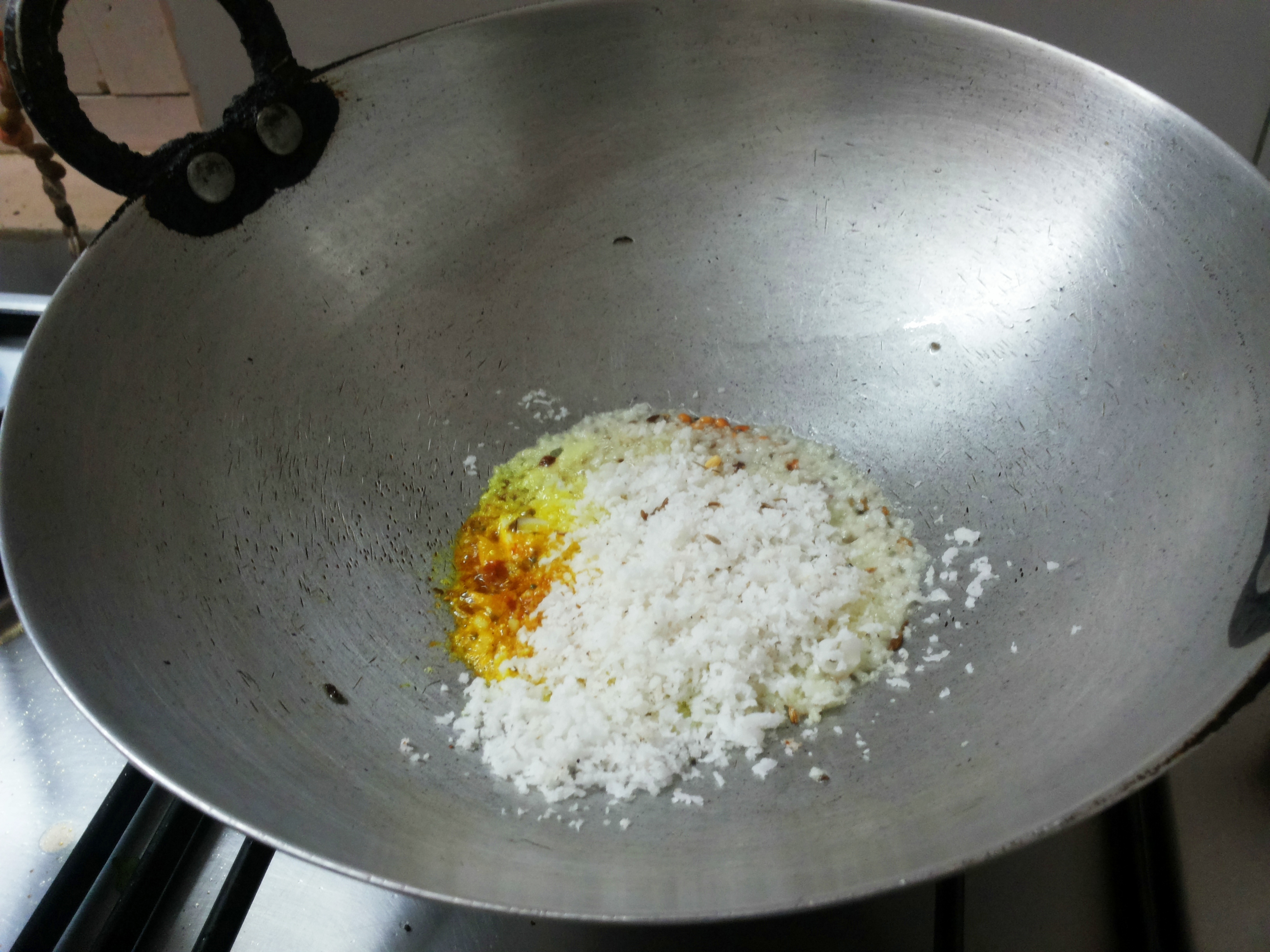 Add scrapped fresh coconut