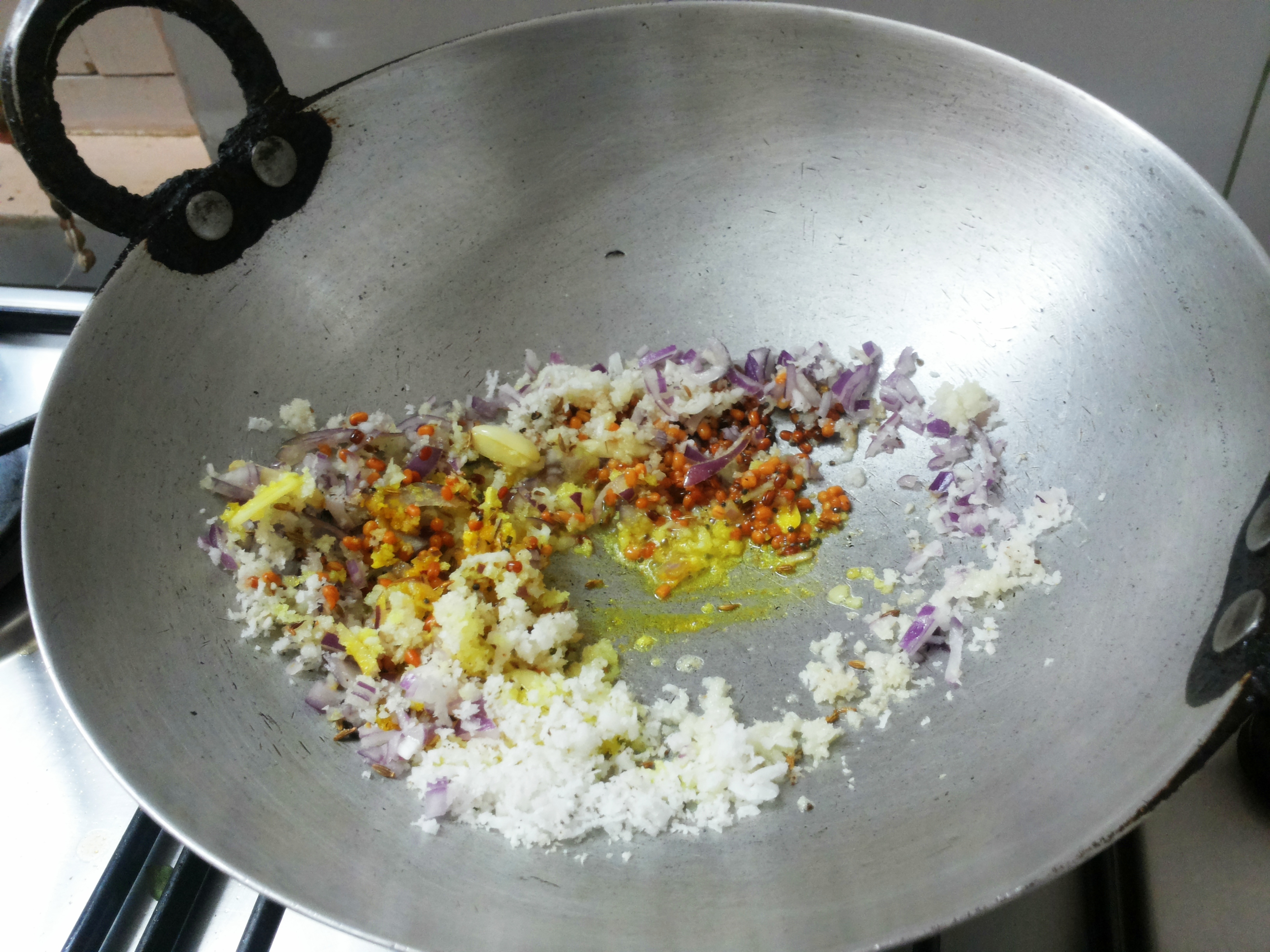 Add scrapped fresh coconut