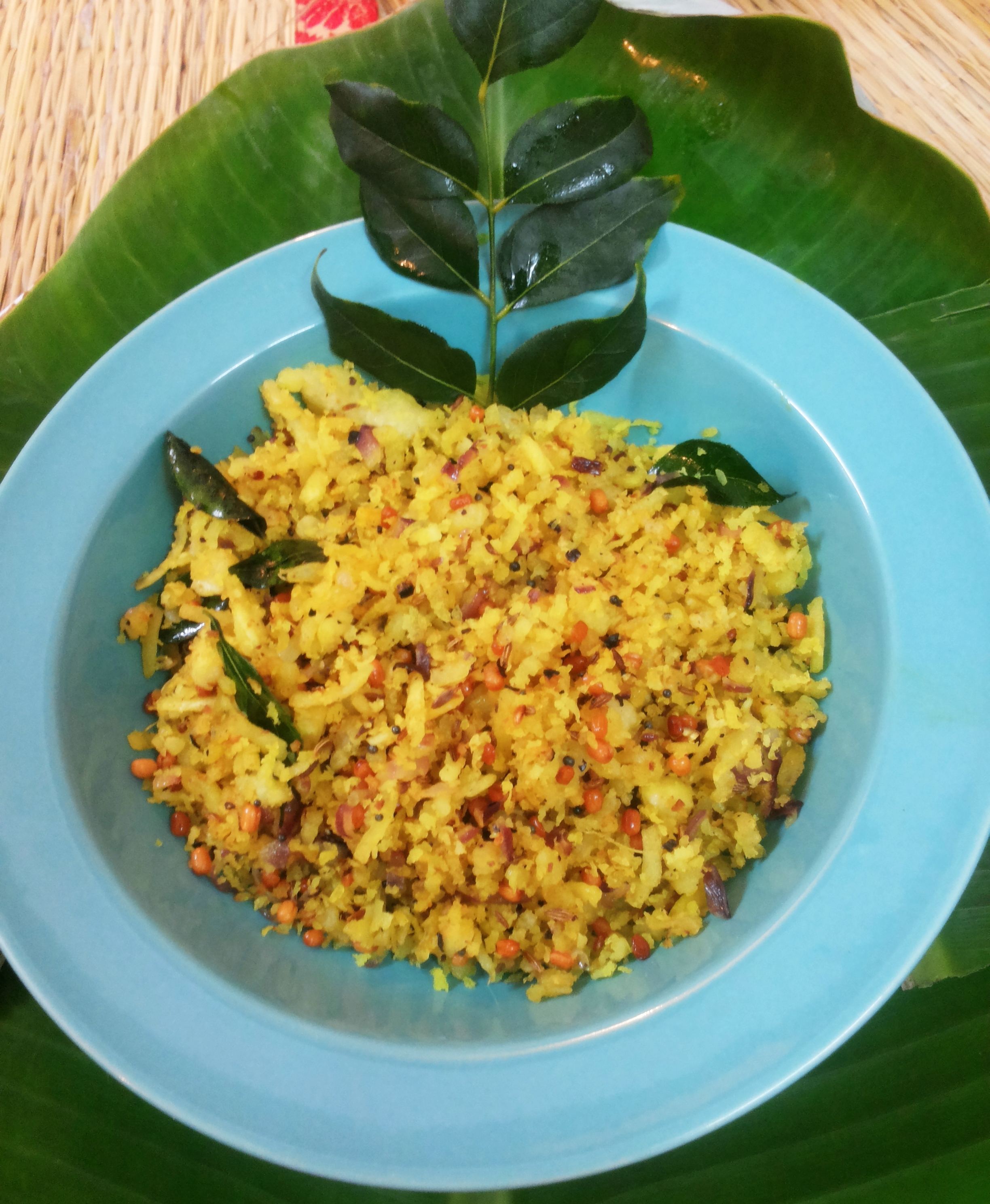 Raw banana poriyal/dry sabji (south Indian style)