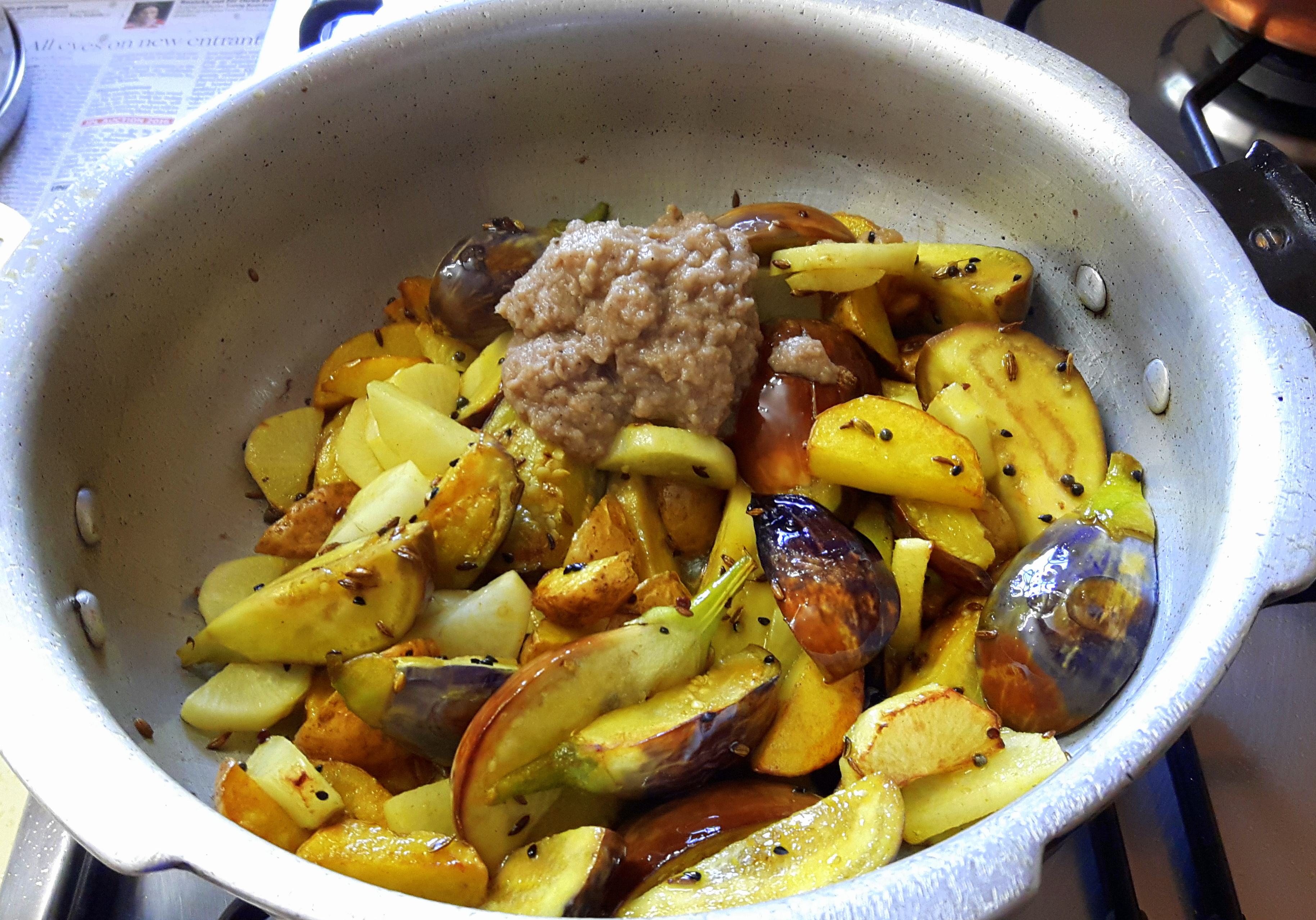 Add ginger and garlic paste