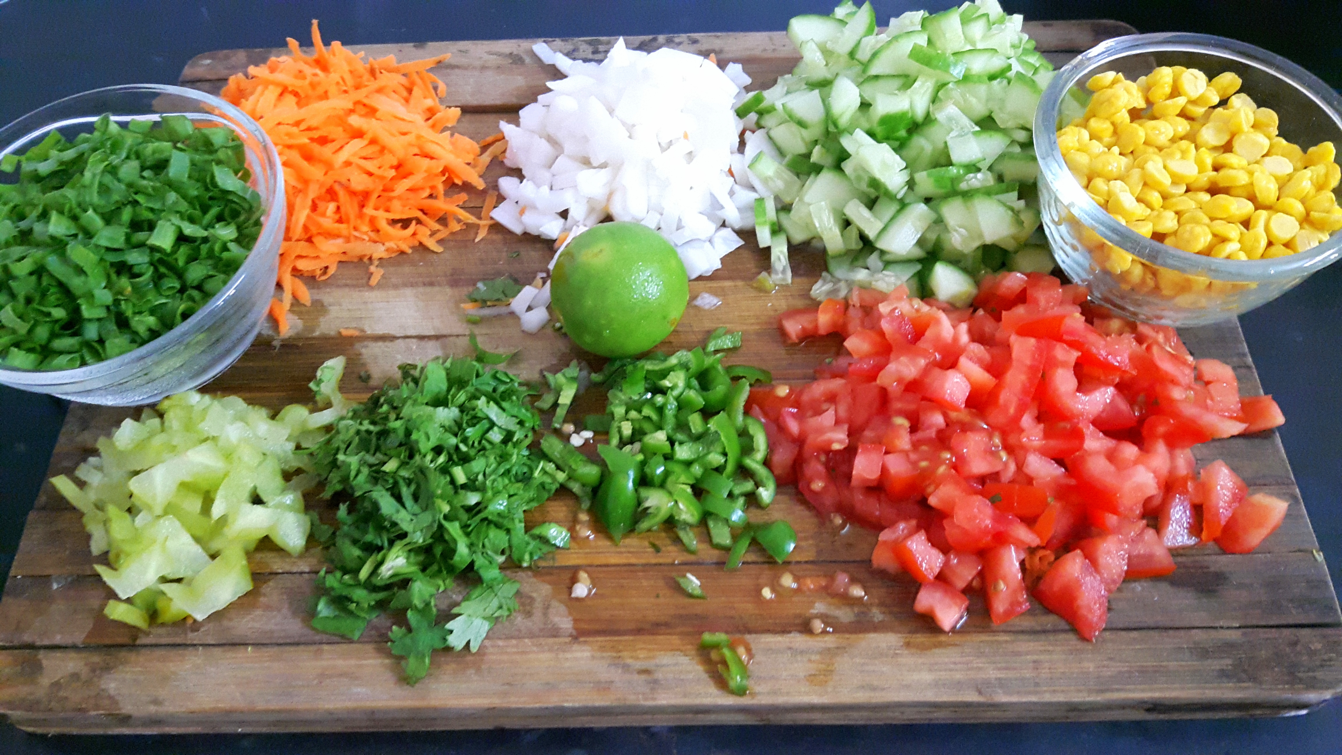 Chop all ingredients