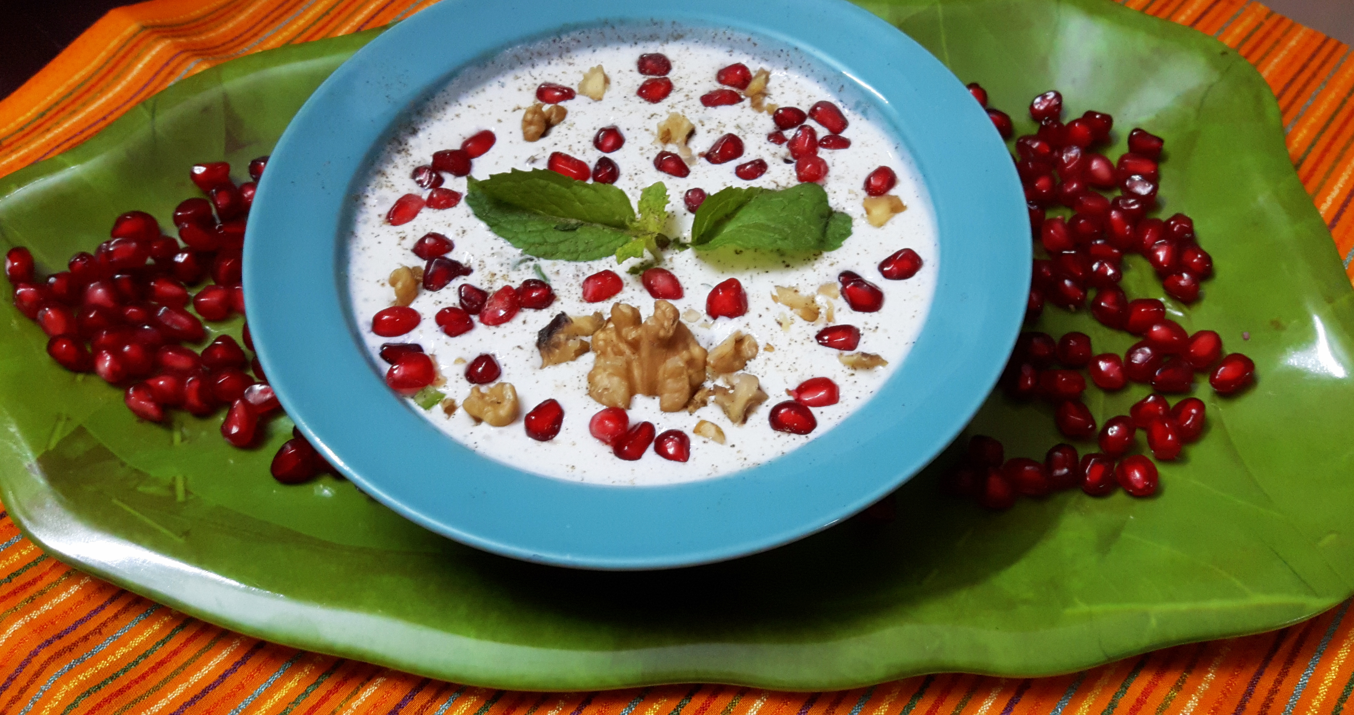 Pomegranate raita