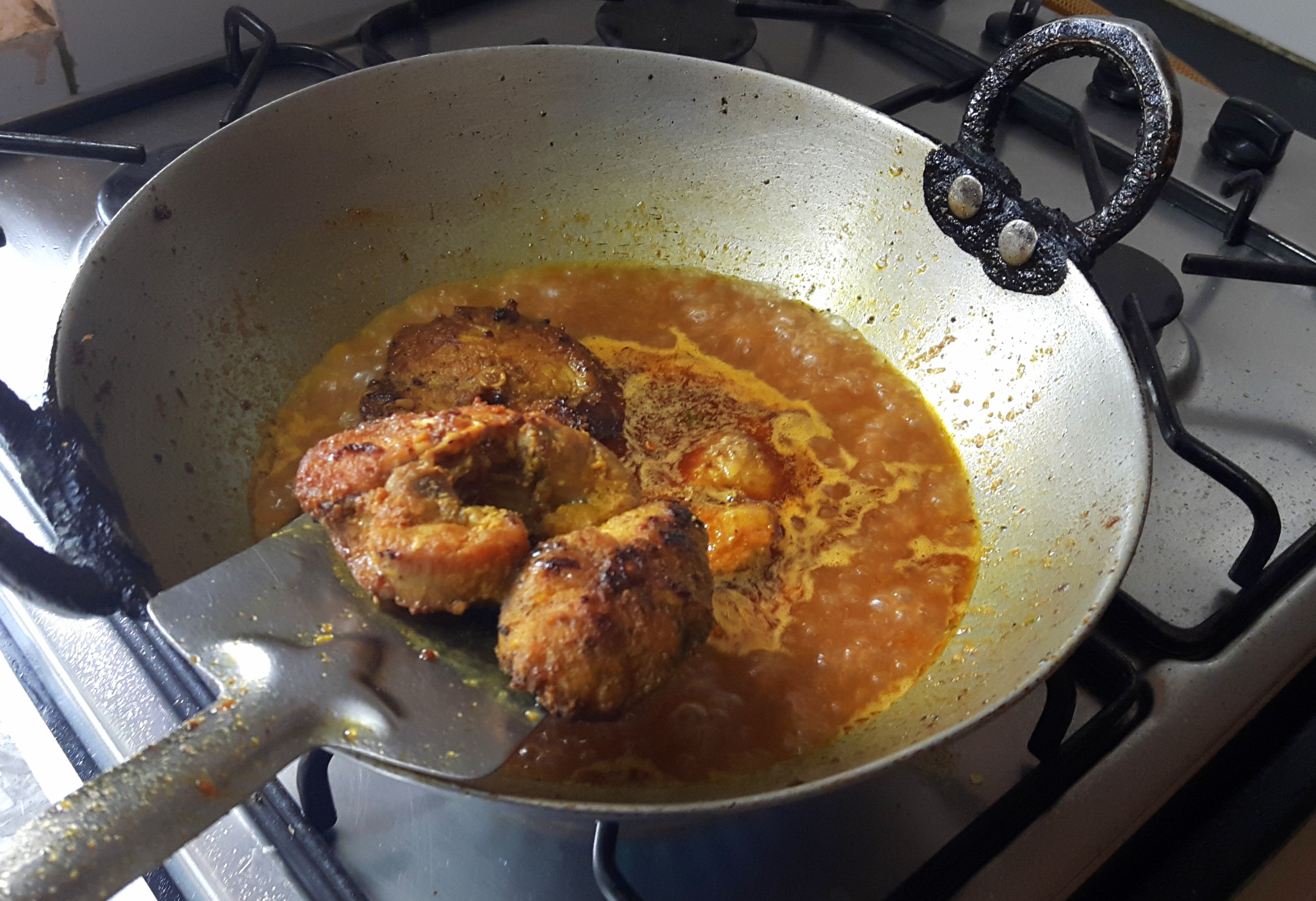 add fried fish