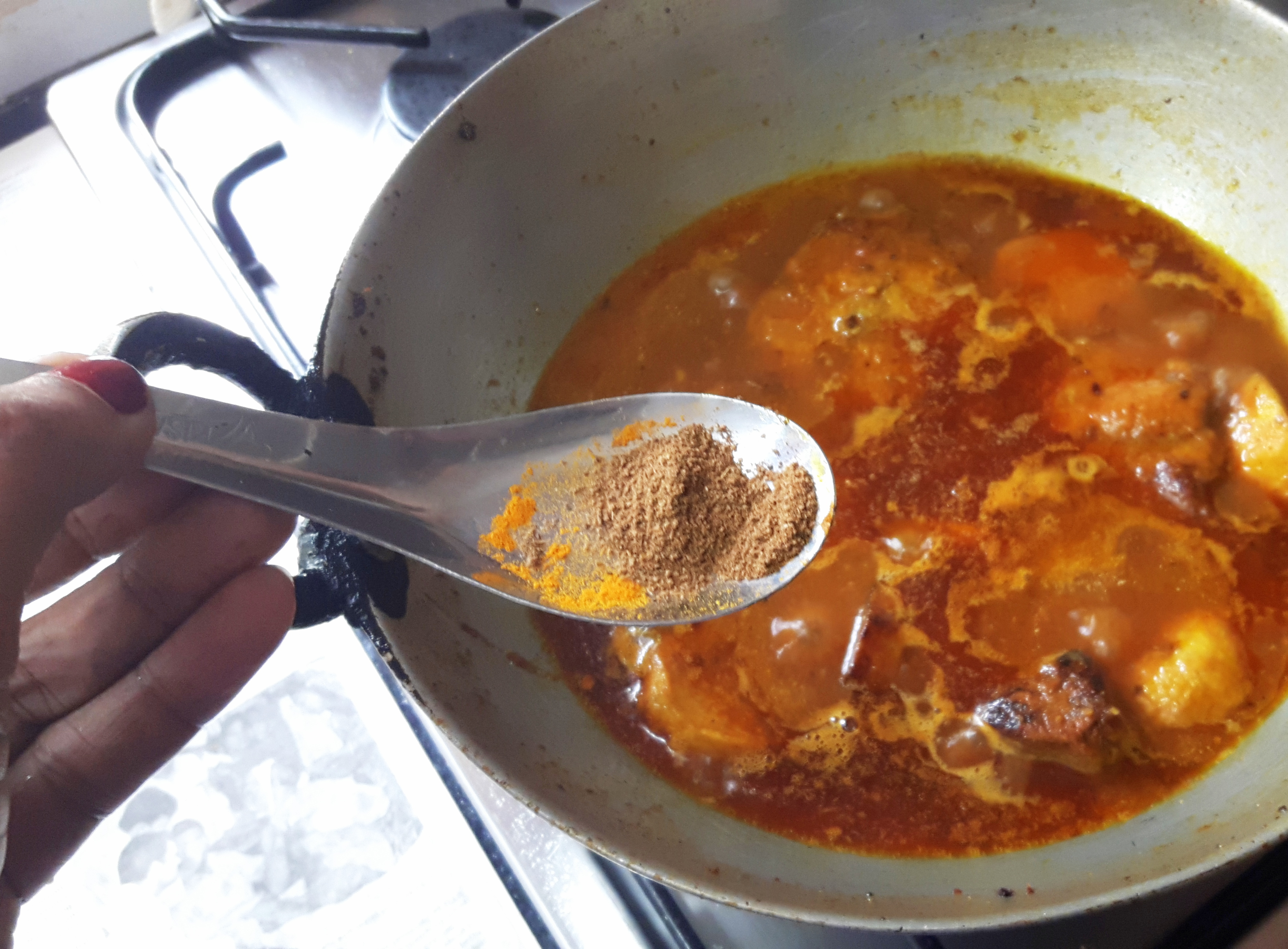 spread Garam masala powder