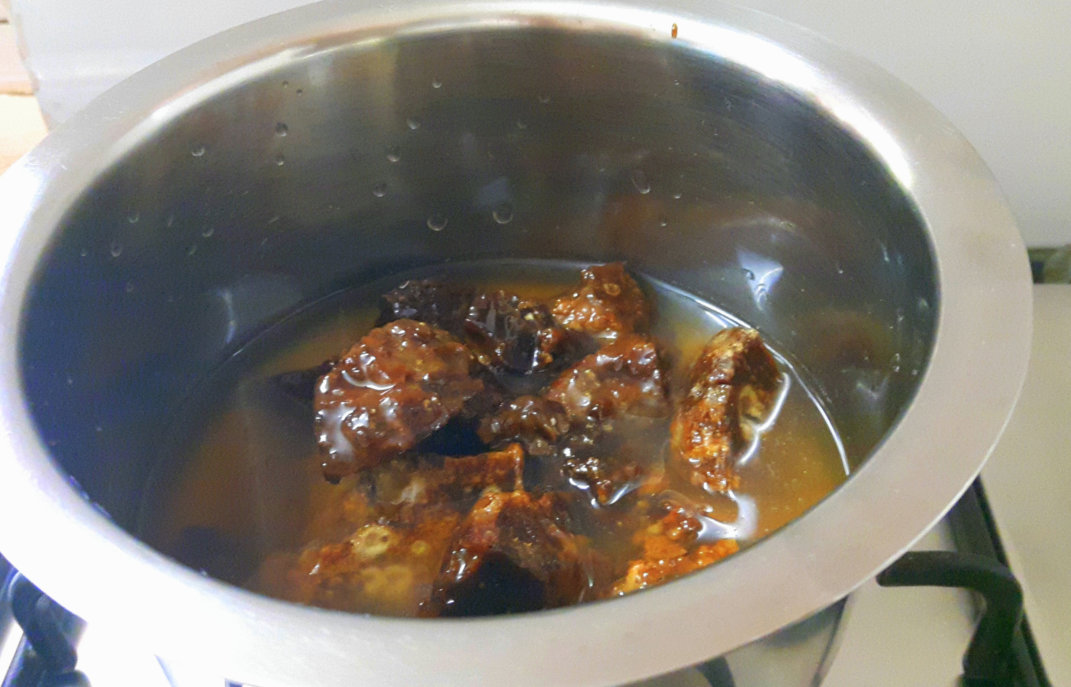 Melt the Jaggery along with a cup of water