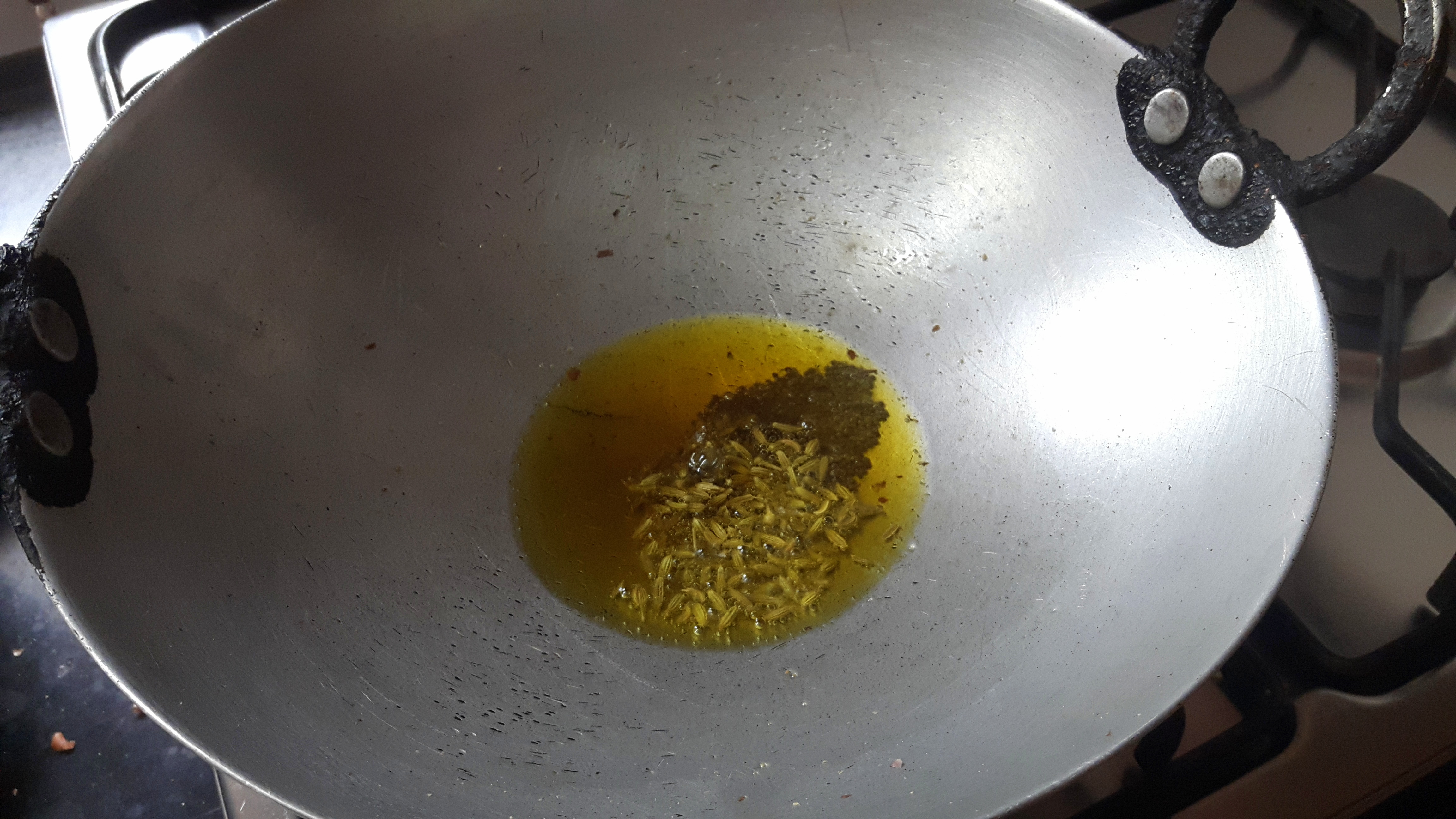 add fennel seed and mustard seed