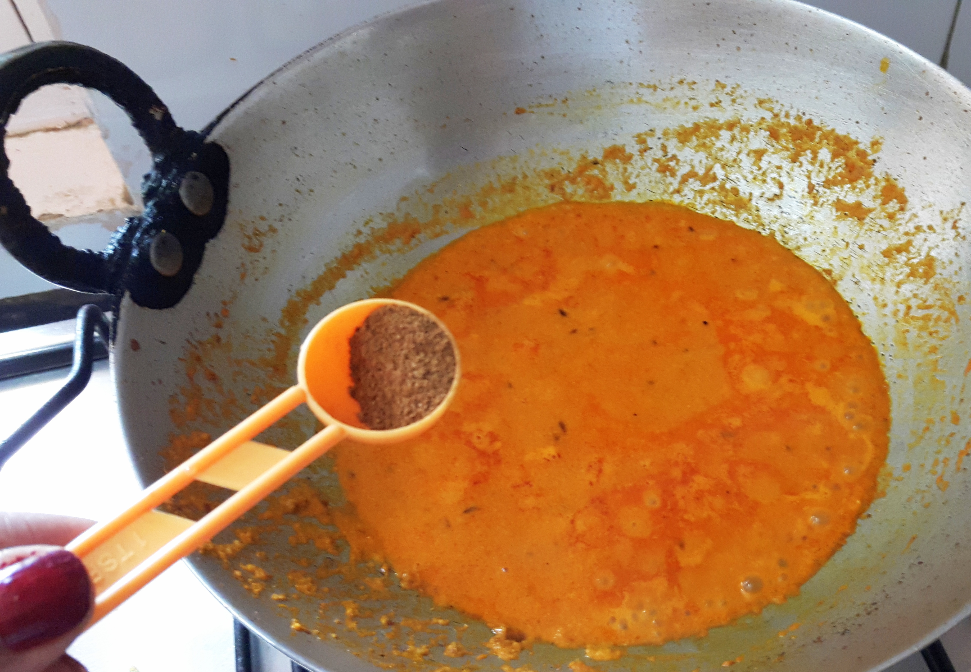 Add Garam masala powder