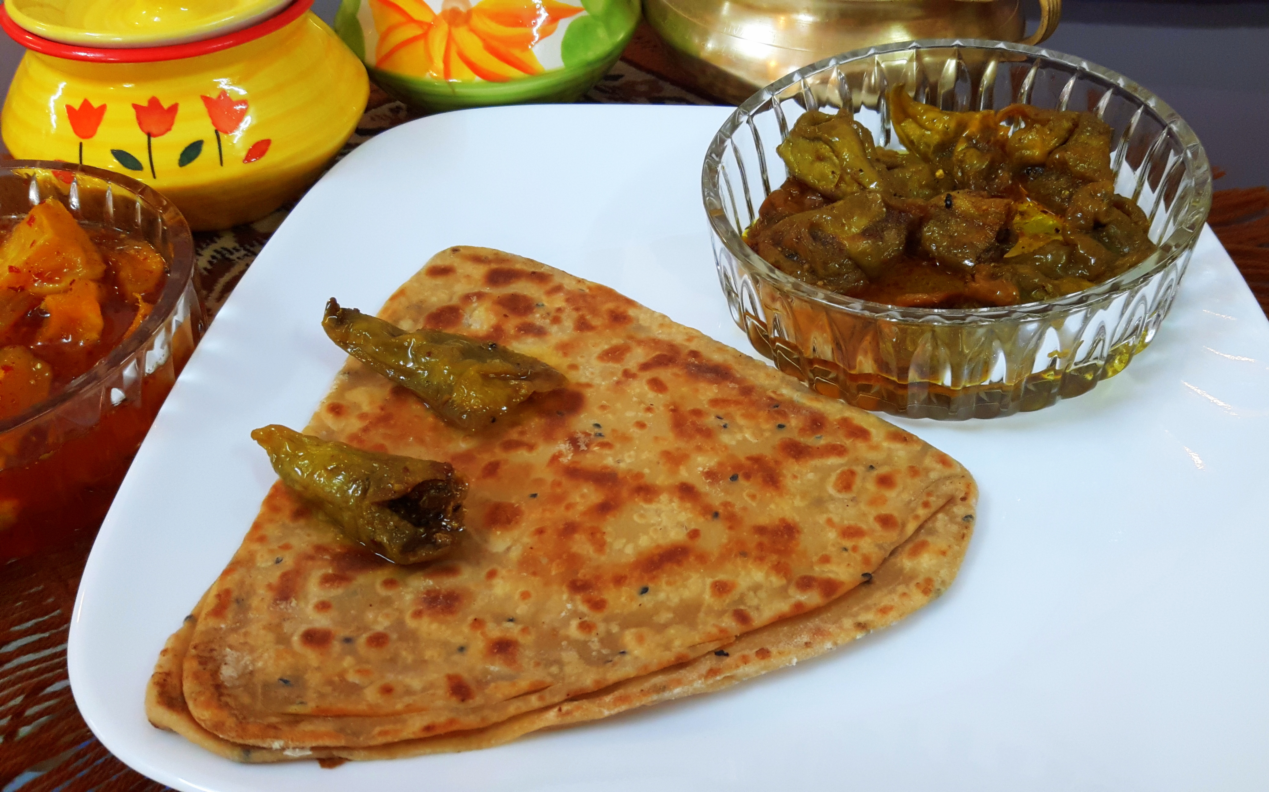 Stuff green chili pickle