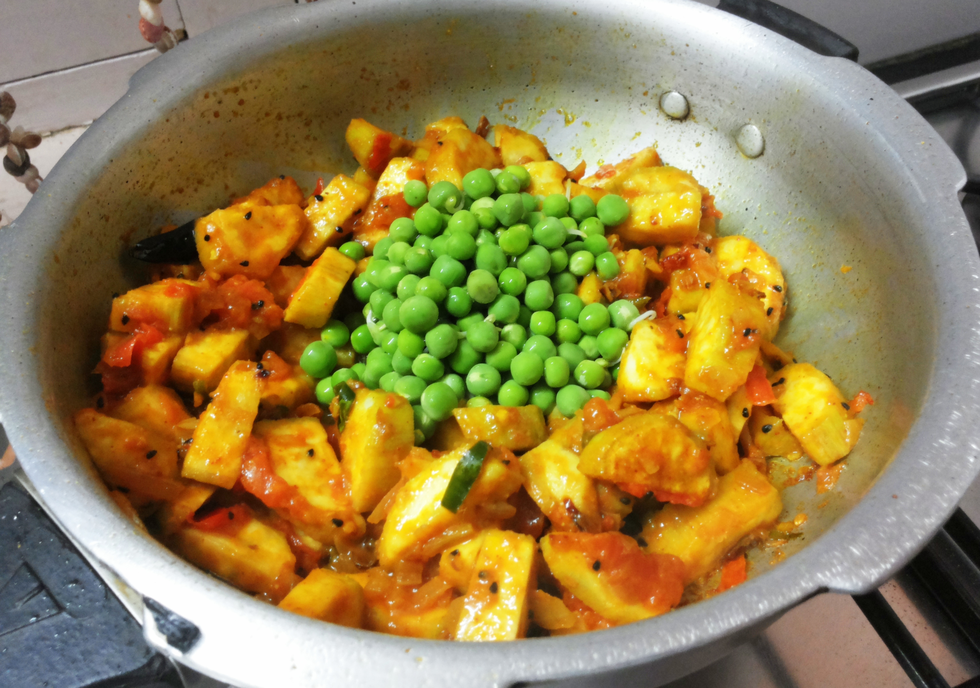 add fresh peas