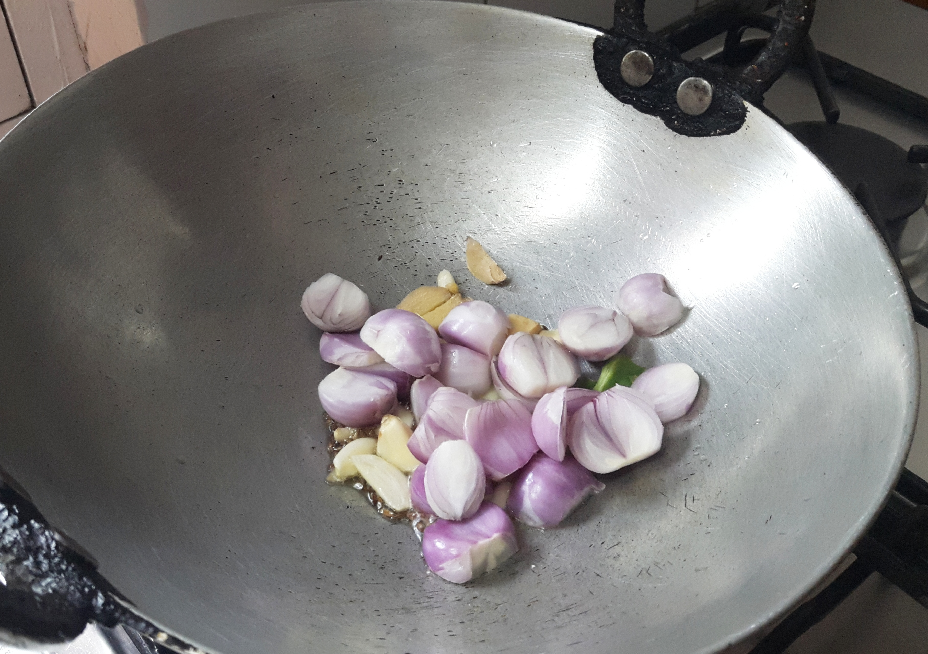 add ginger, garlic, onion