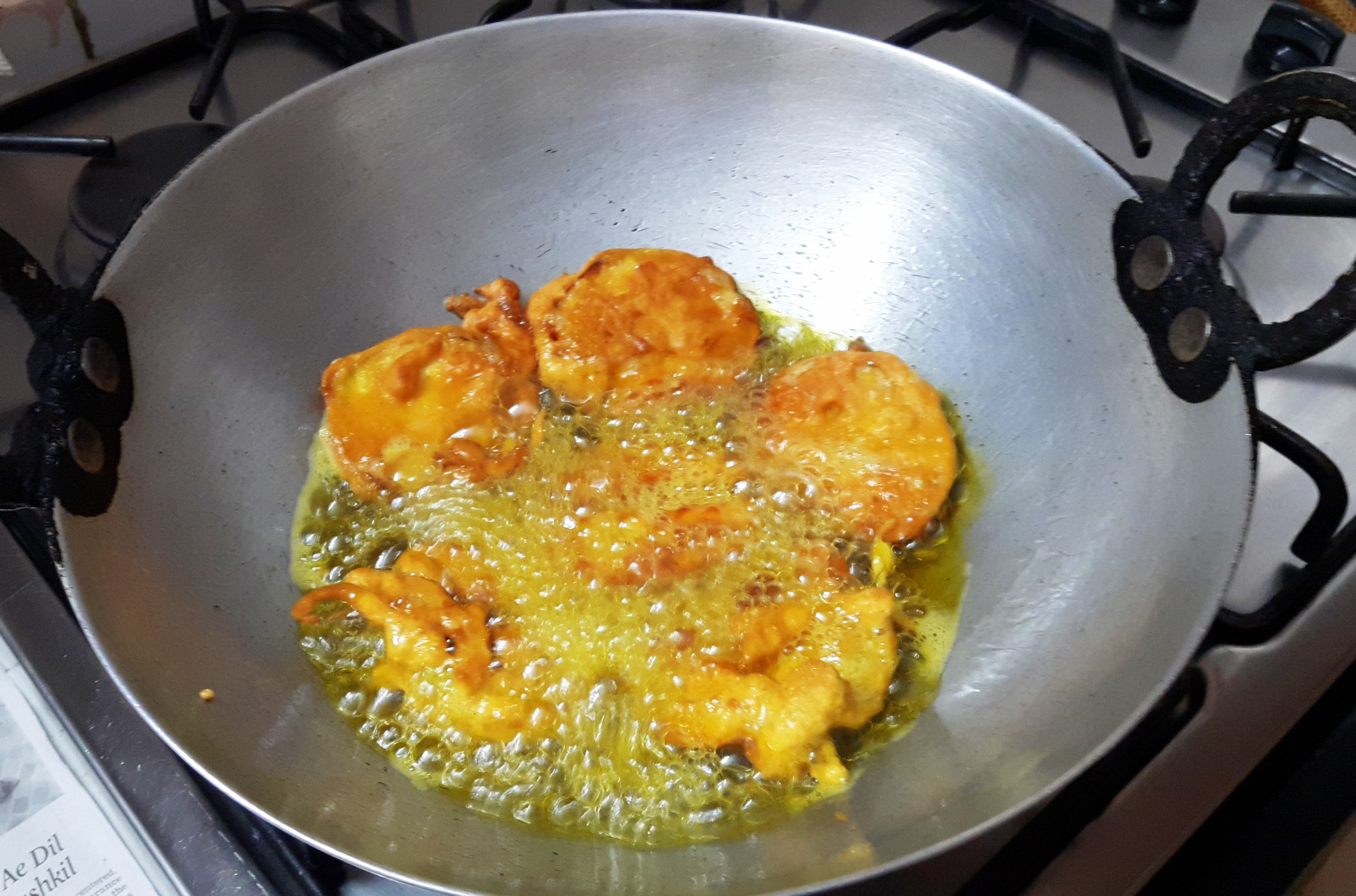 Fry till it becomes golden brown