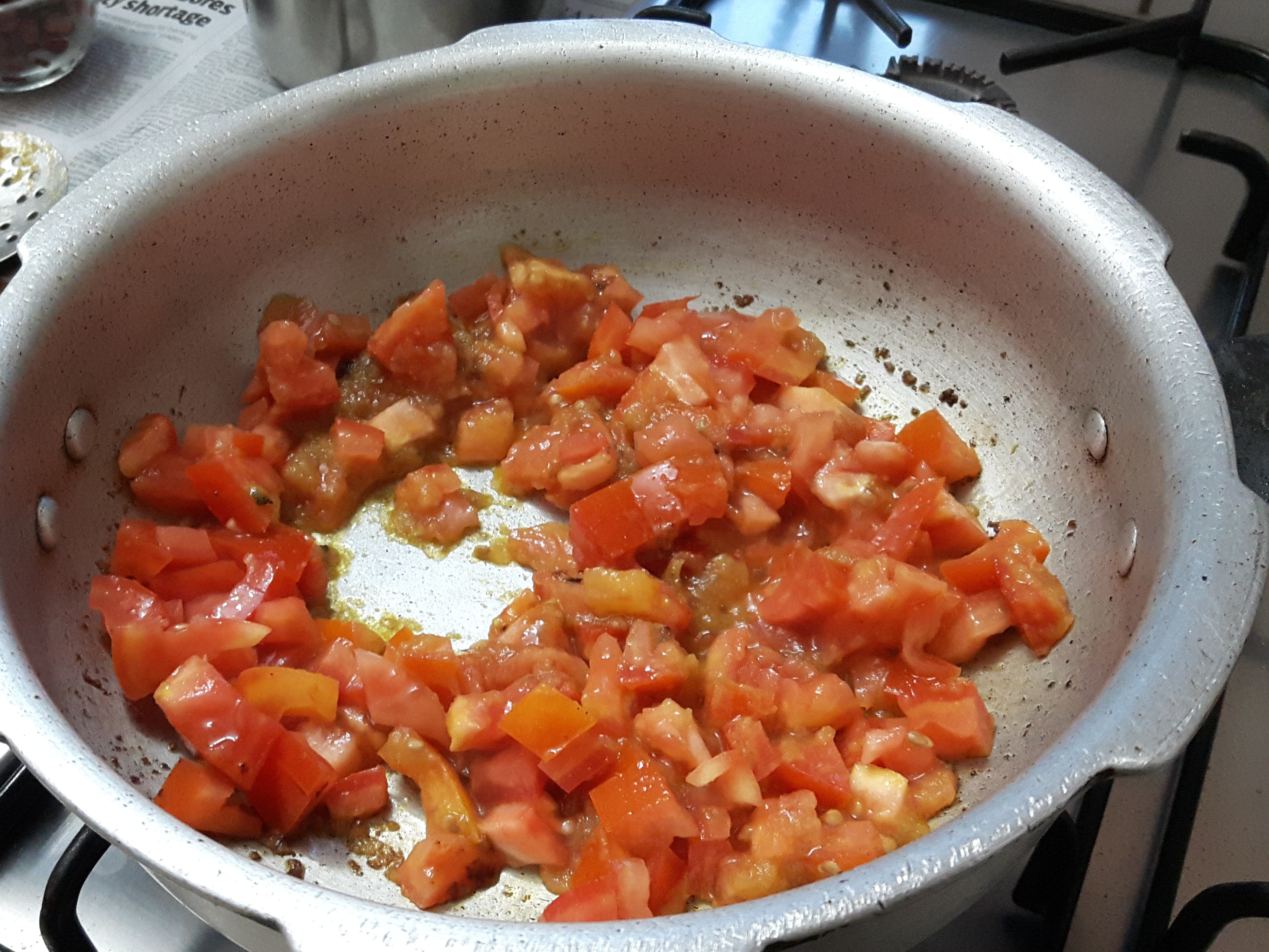 add chopped tomatoes