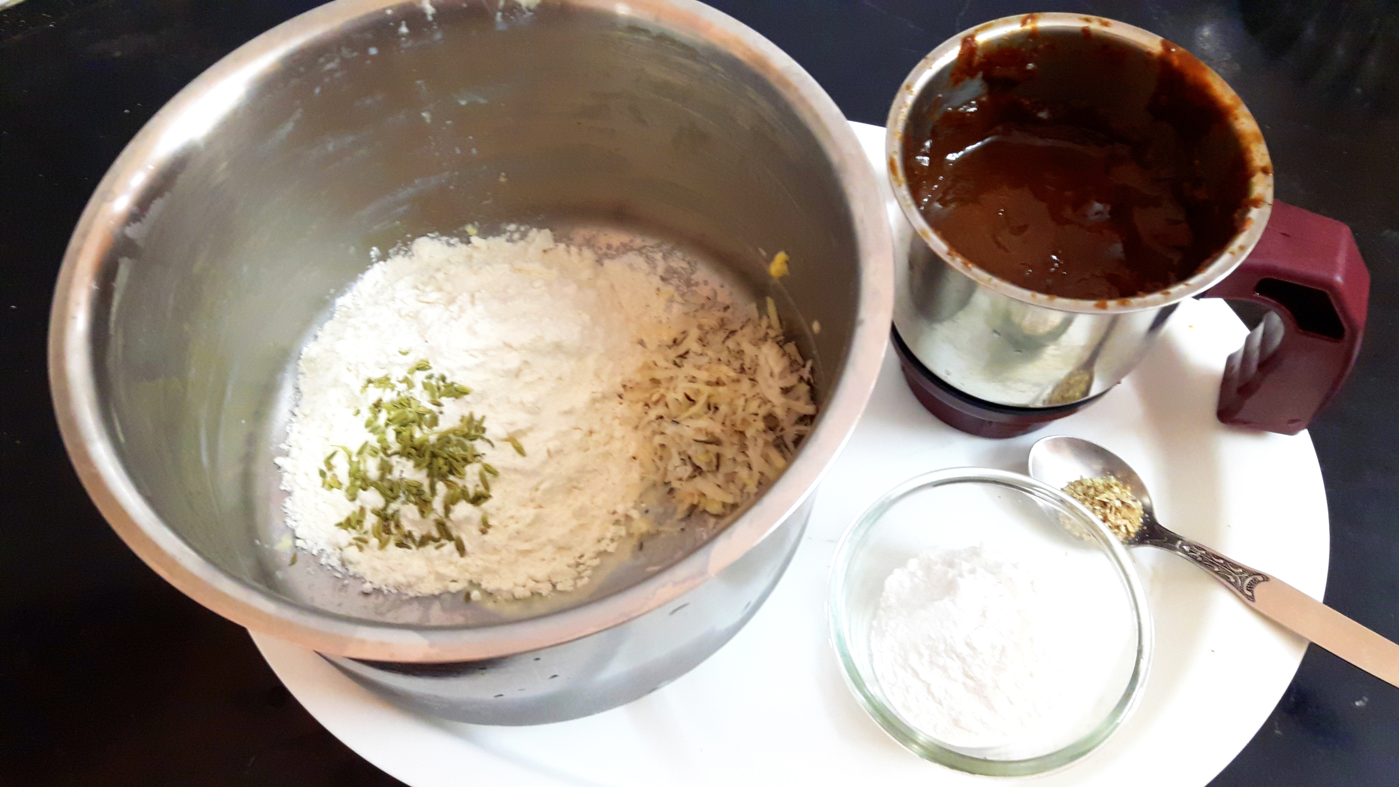 grind it along with milk and Jaggery