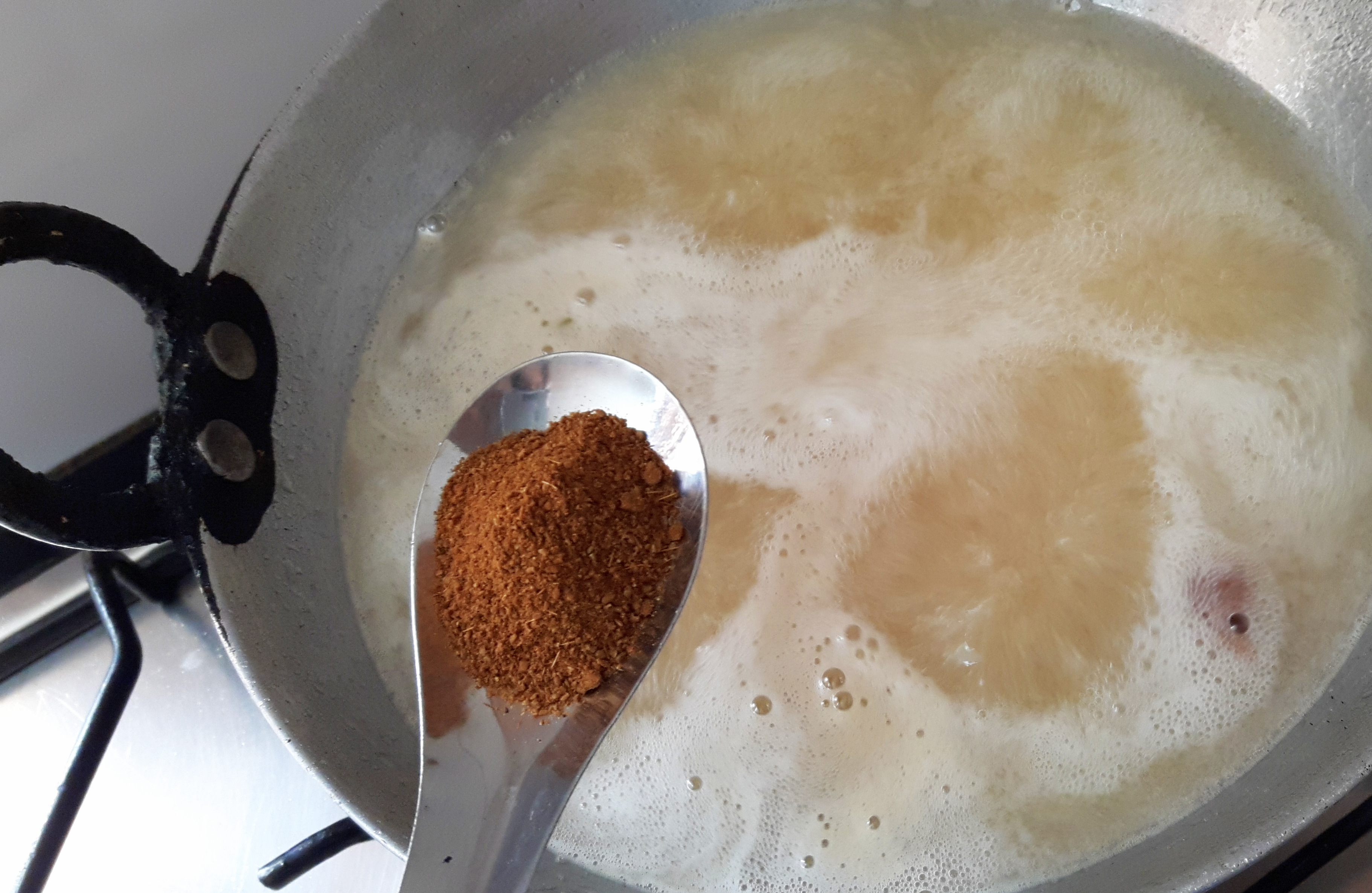 Add kala namak, cumin powder