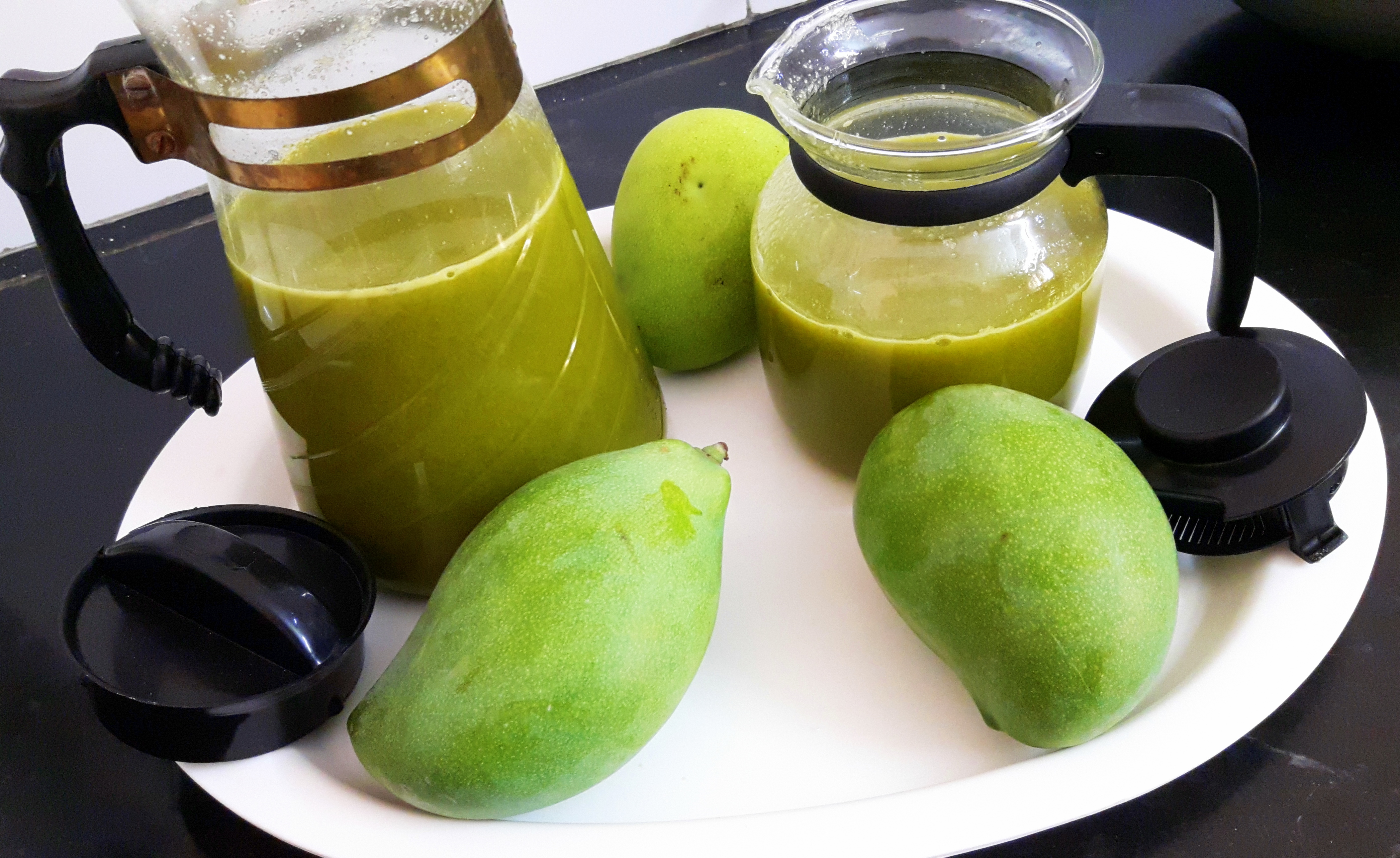 Raw mango squash
