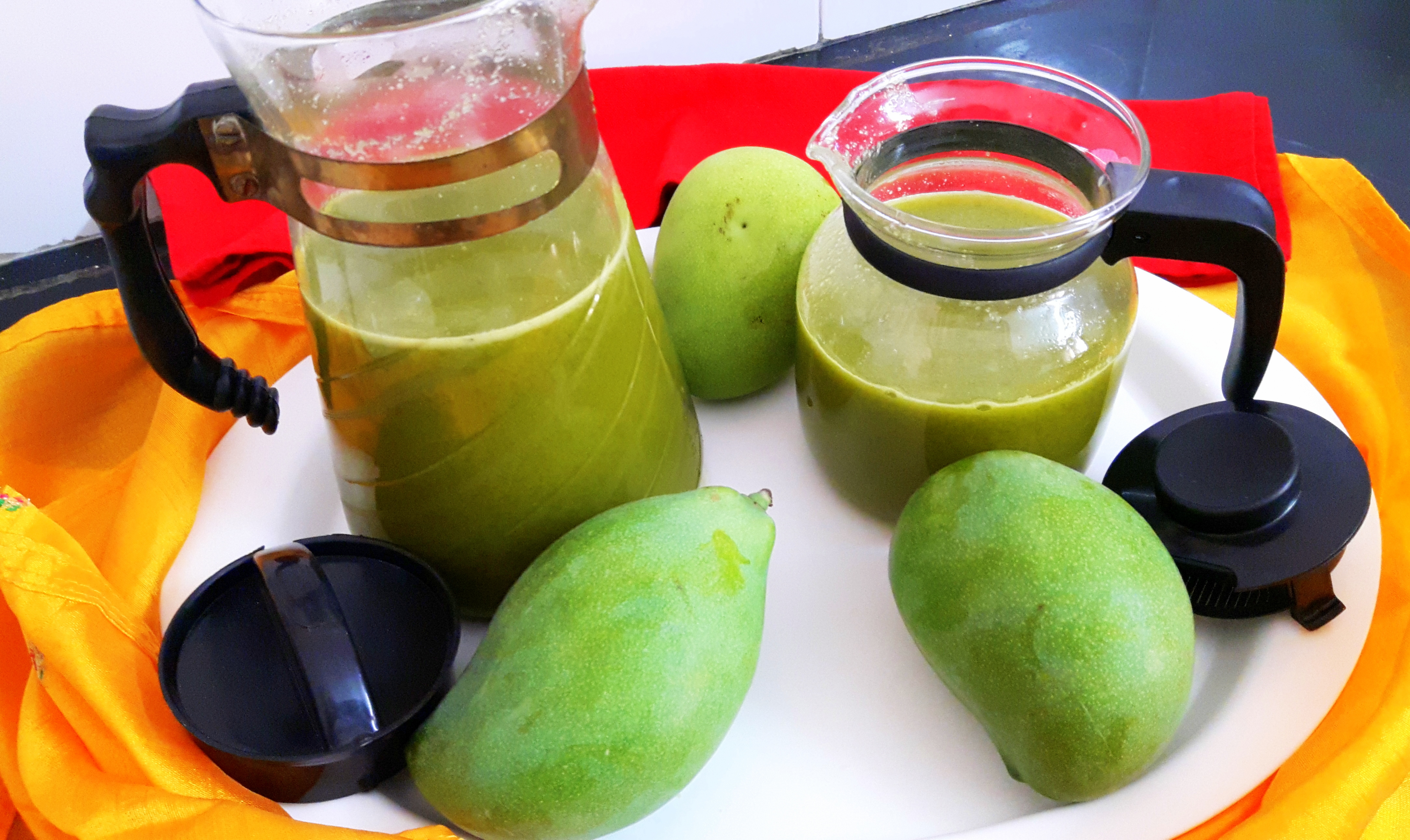 Raw mango squash