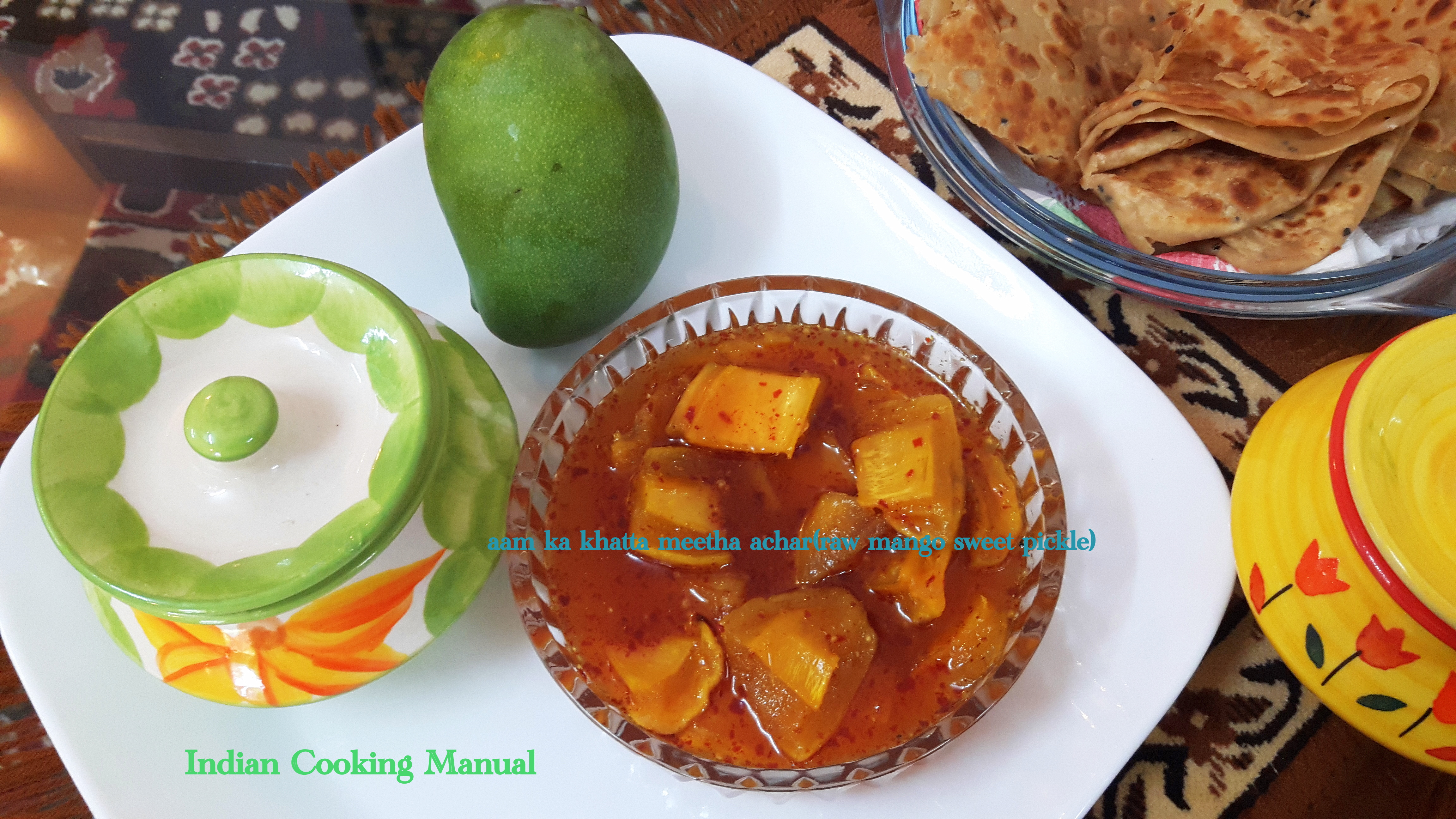 Aam ka khatta Meetha achar (mango sweet and sour pickle)
