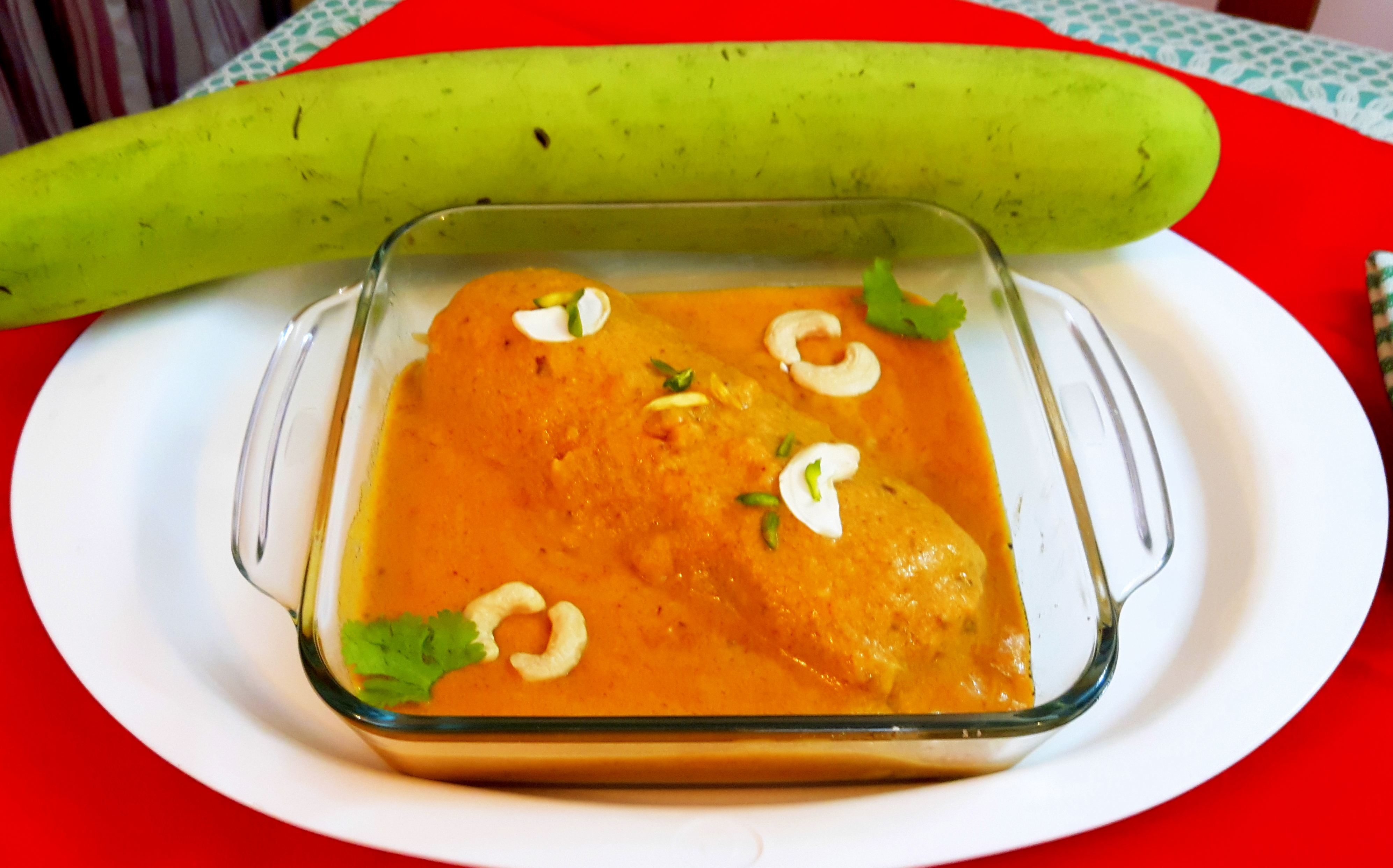 Shahi bharwan lauki (royal stuff bottle gourd) masala