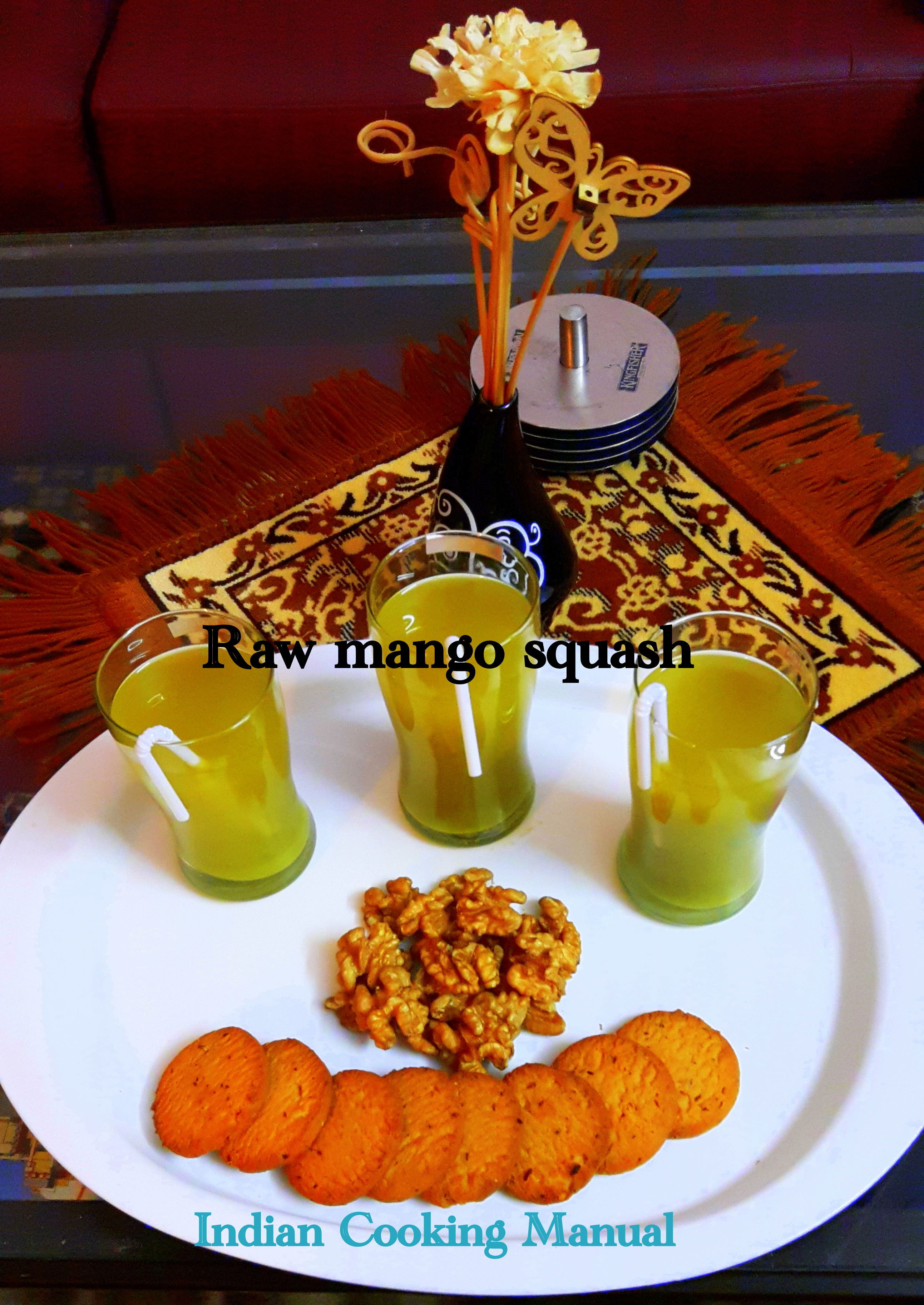 Raw mango squash