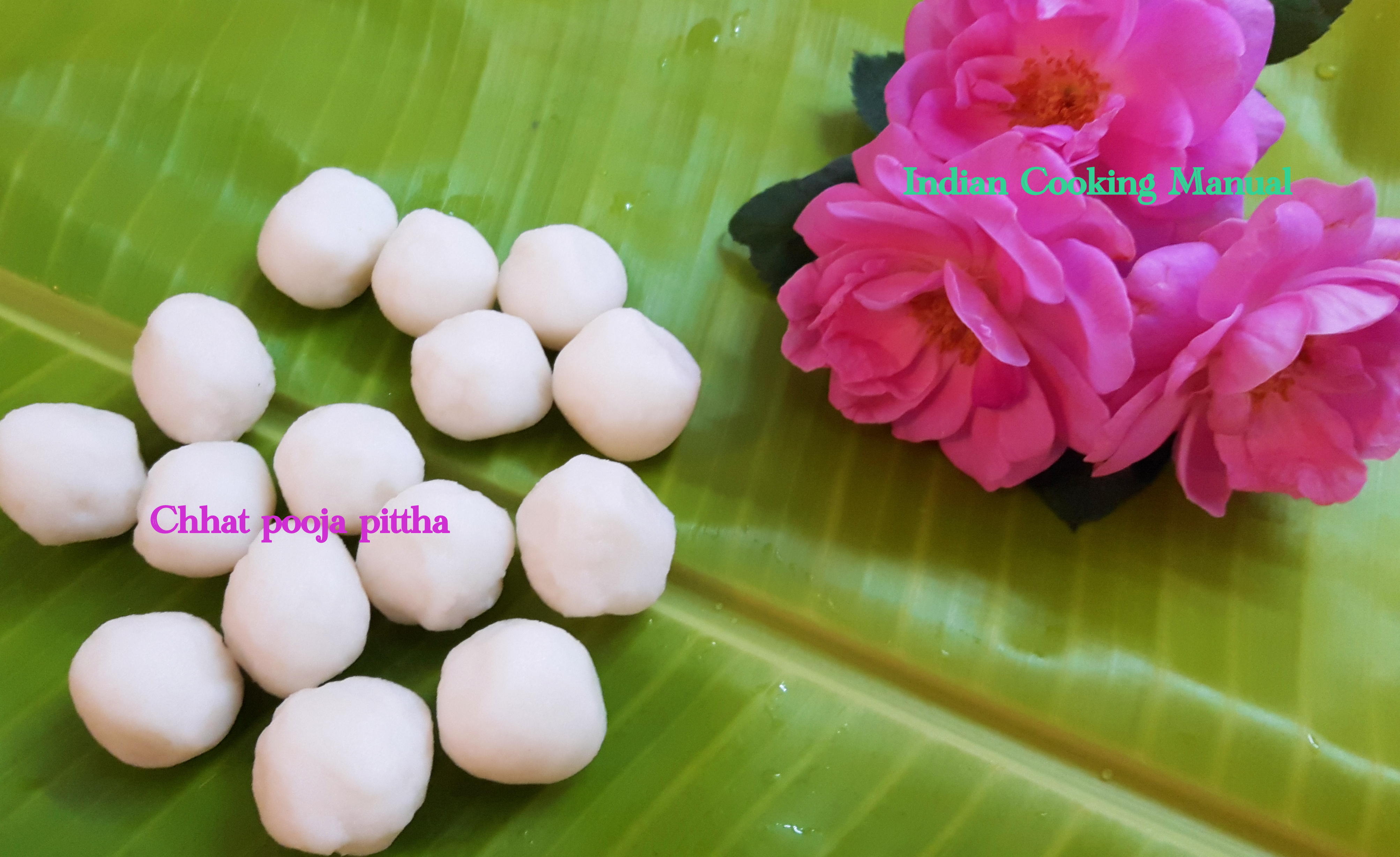 Chhatha puja pittha (rice ball or traditional Bihar dumpling)
