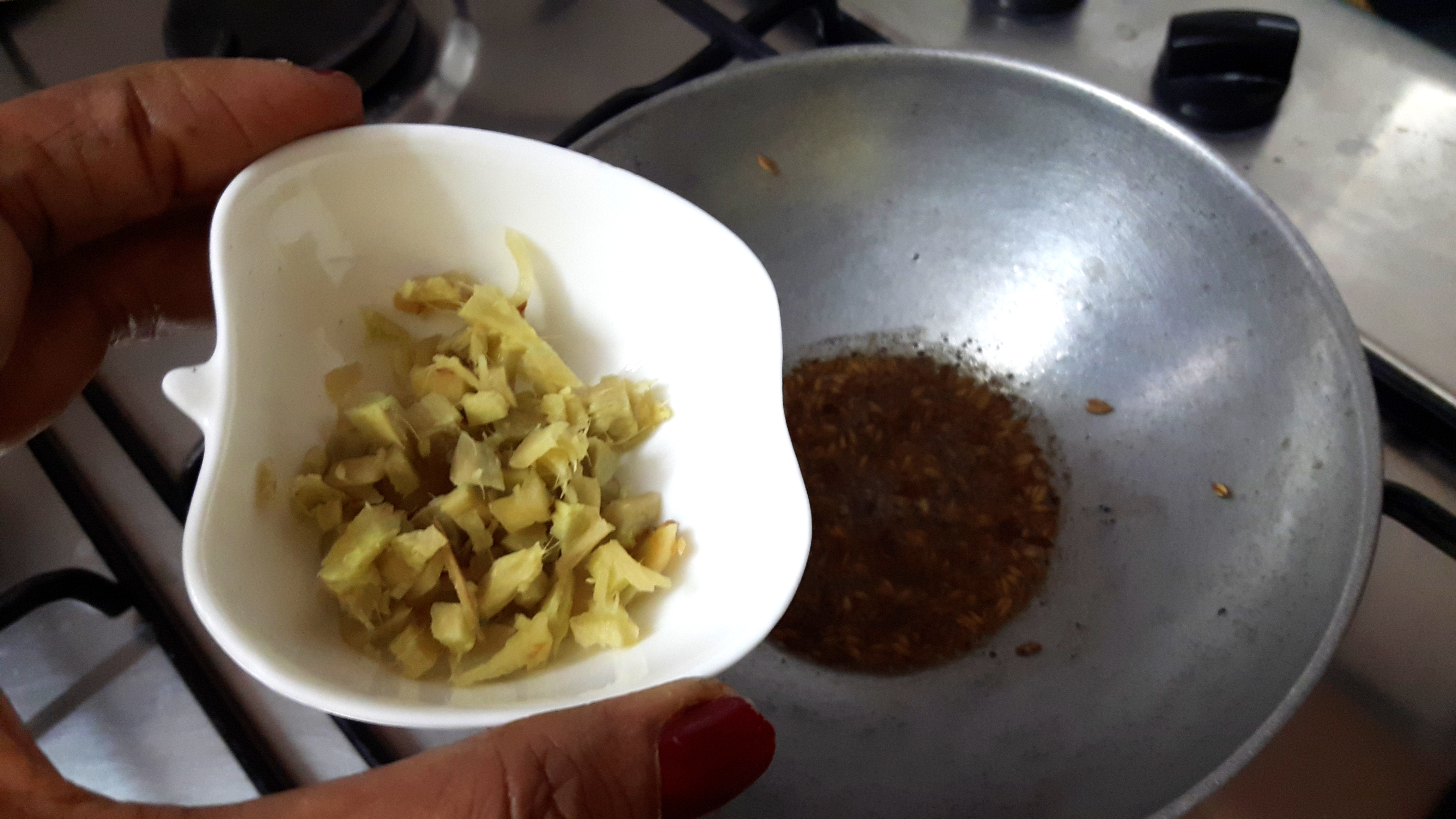 add chopped ginger