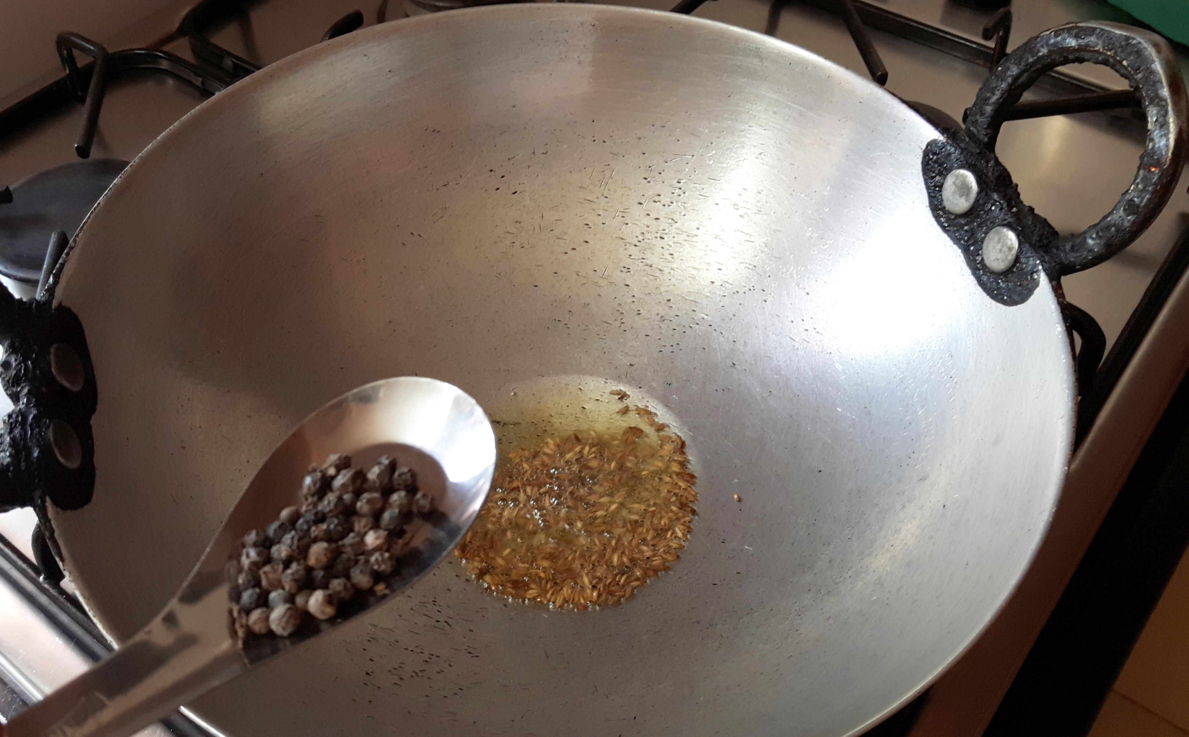 add cumin seed, and funnel seed, black pepper
