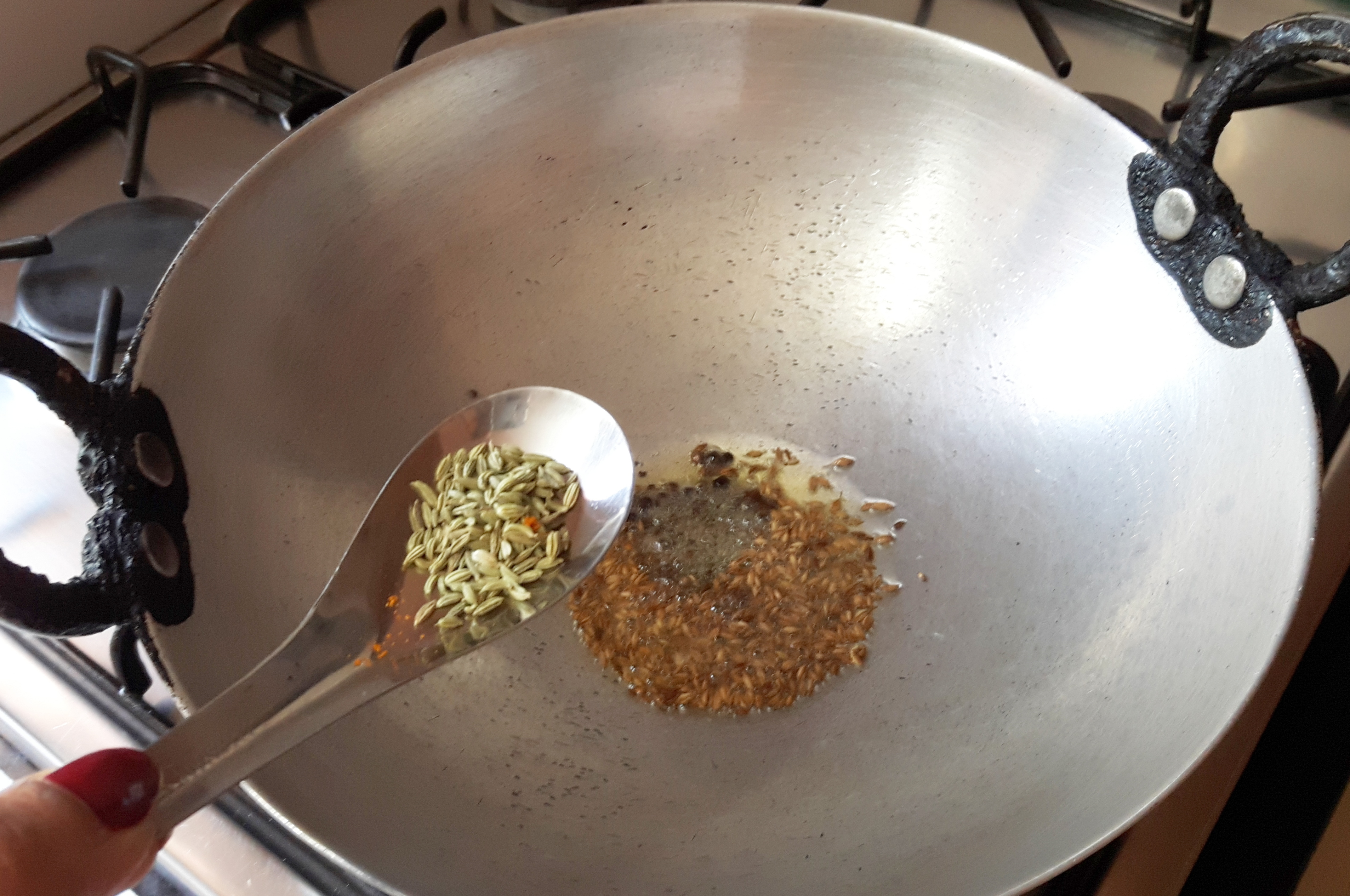 add cumin seed, and funnel seed, black pepper