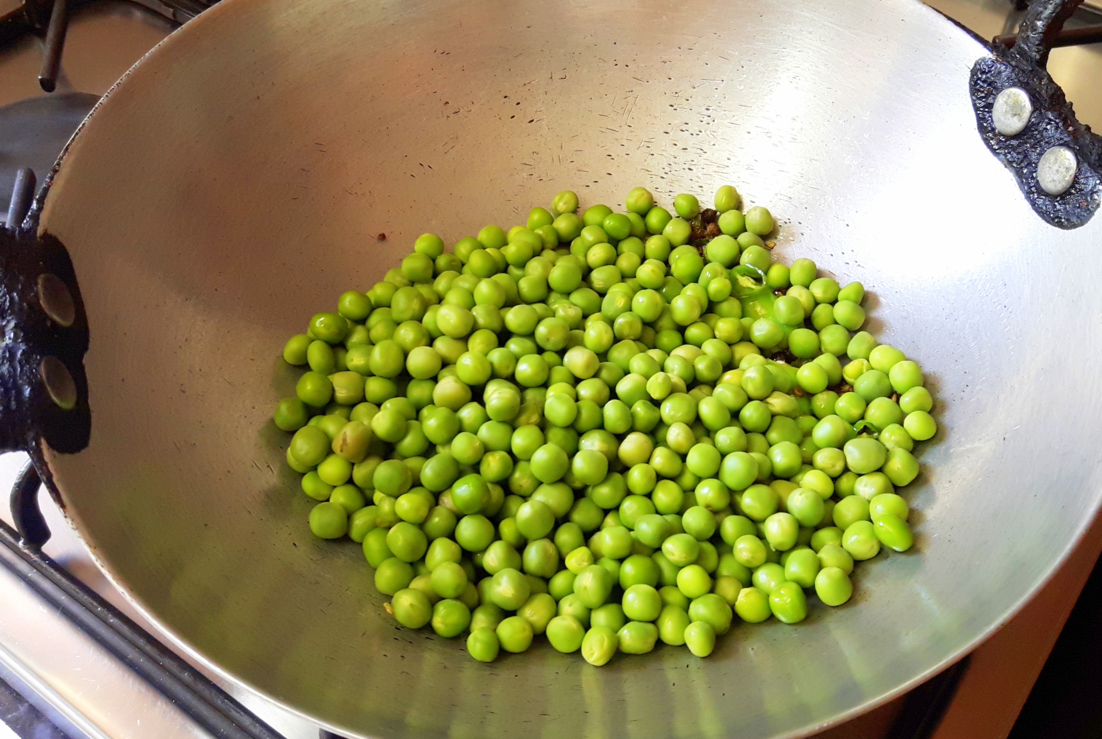 add peas