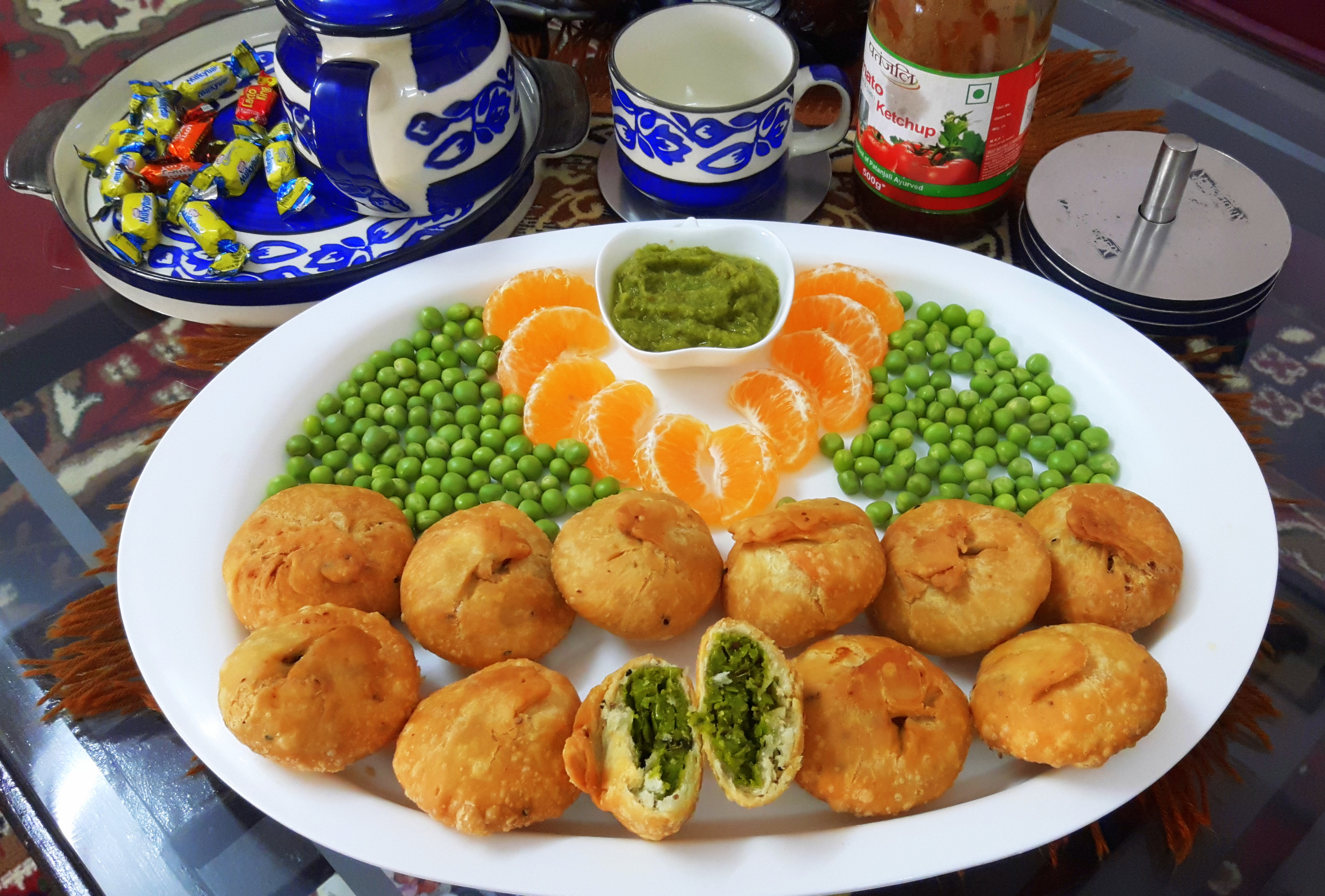 Matar ki kachori (fresh pea’s kachori)