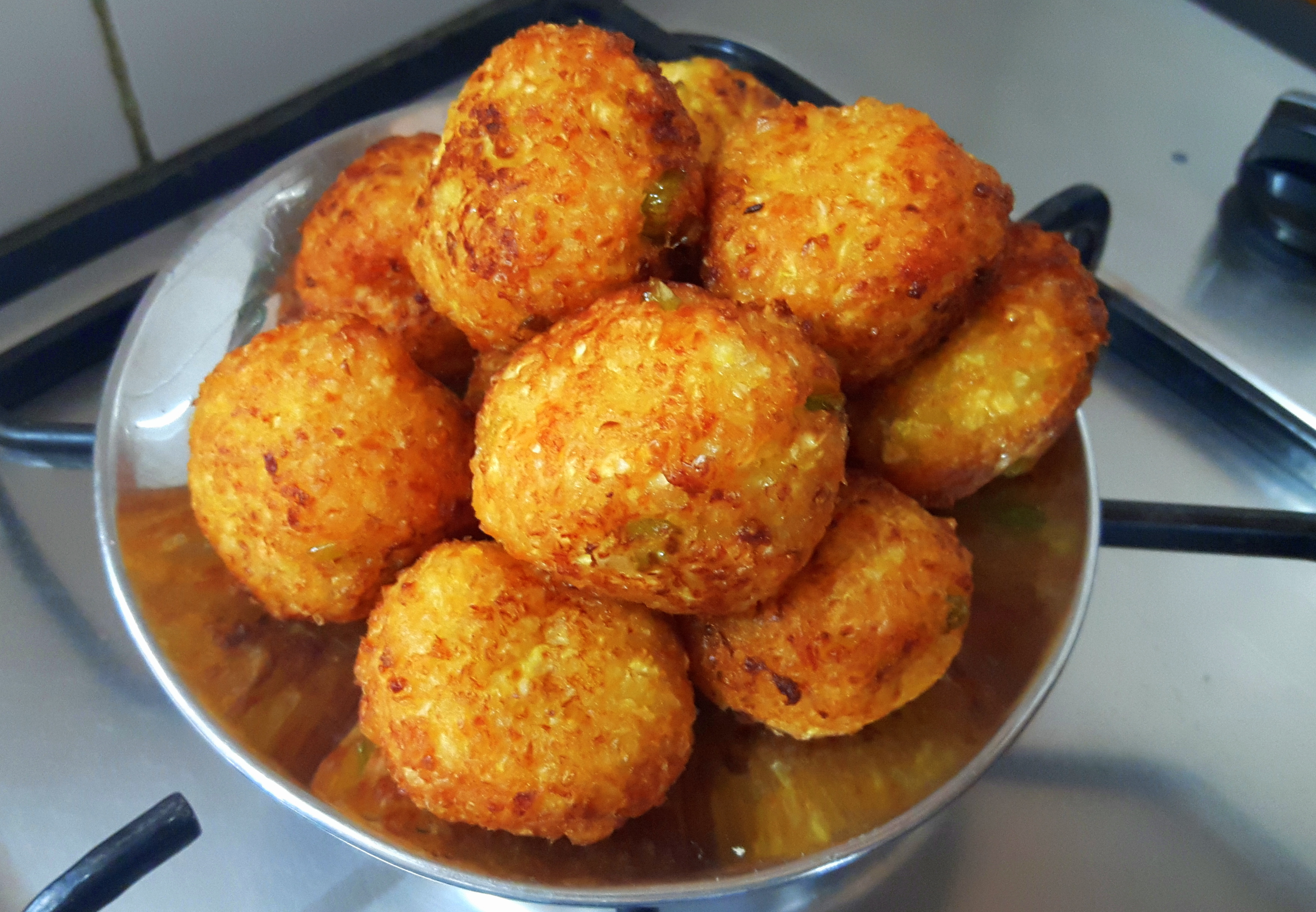 deep fried the kofta (ball)