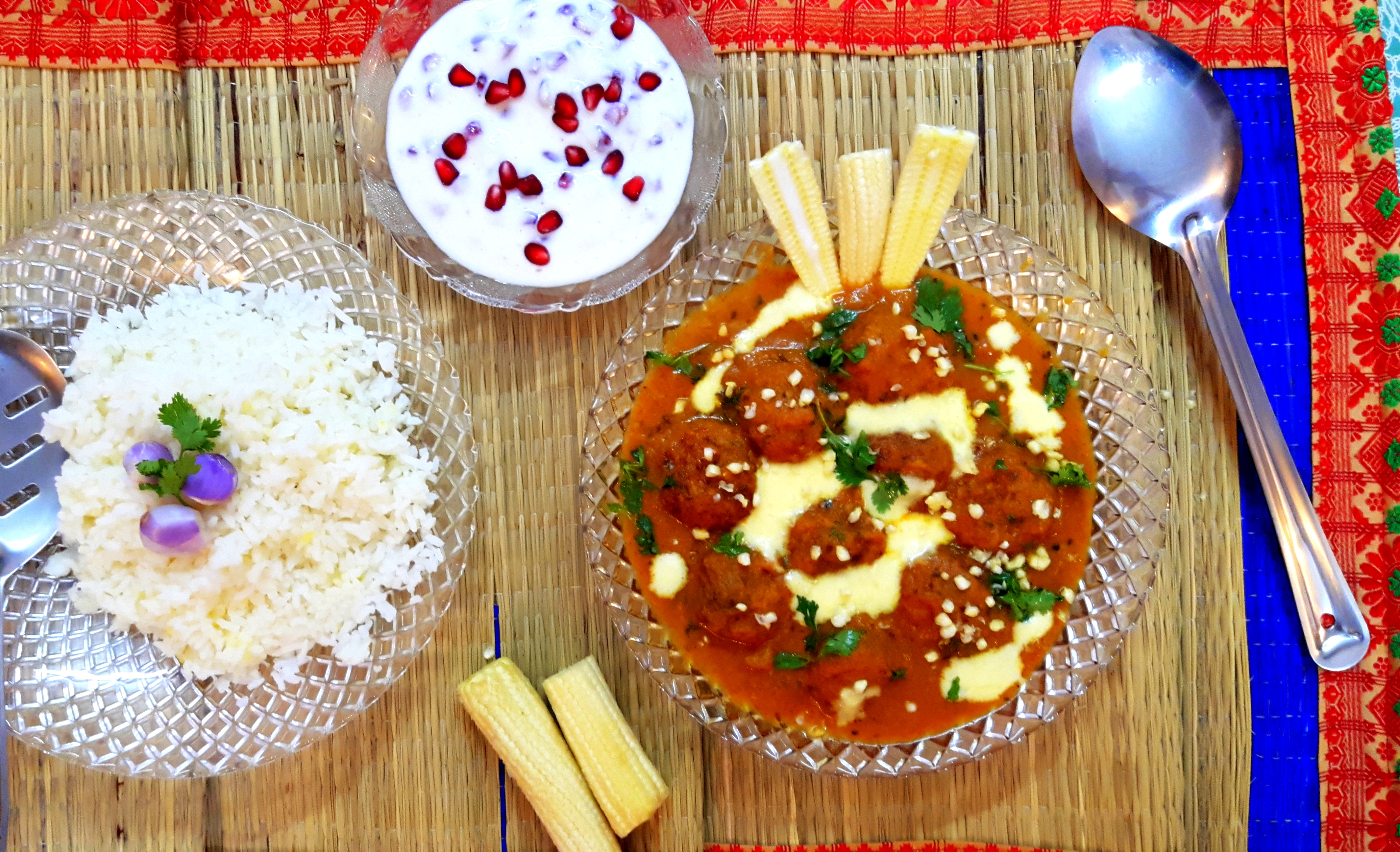 Baby corn kofta curry