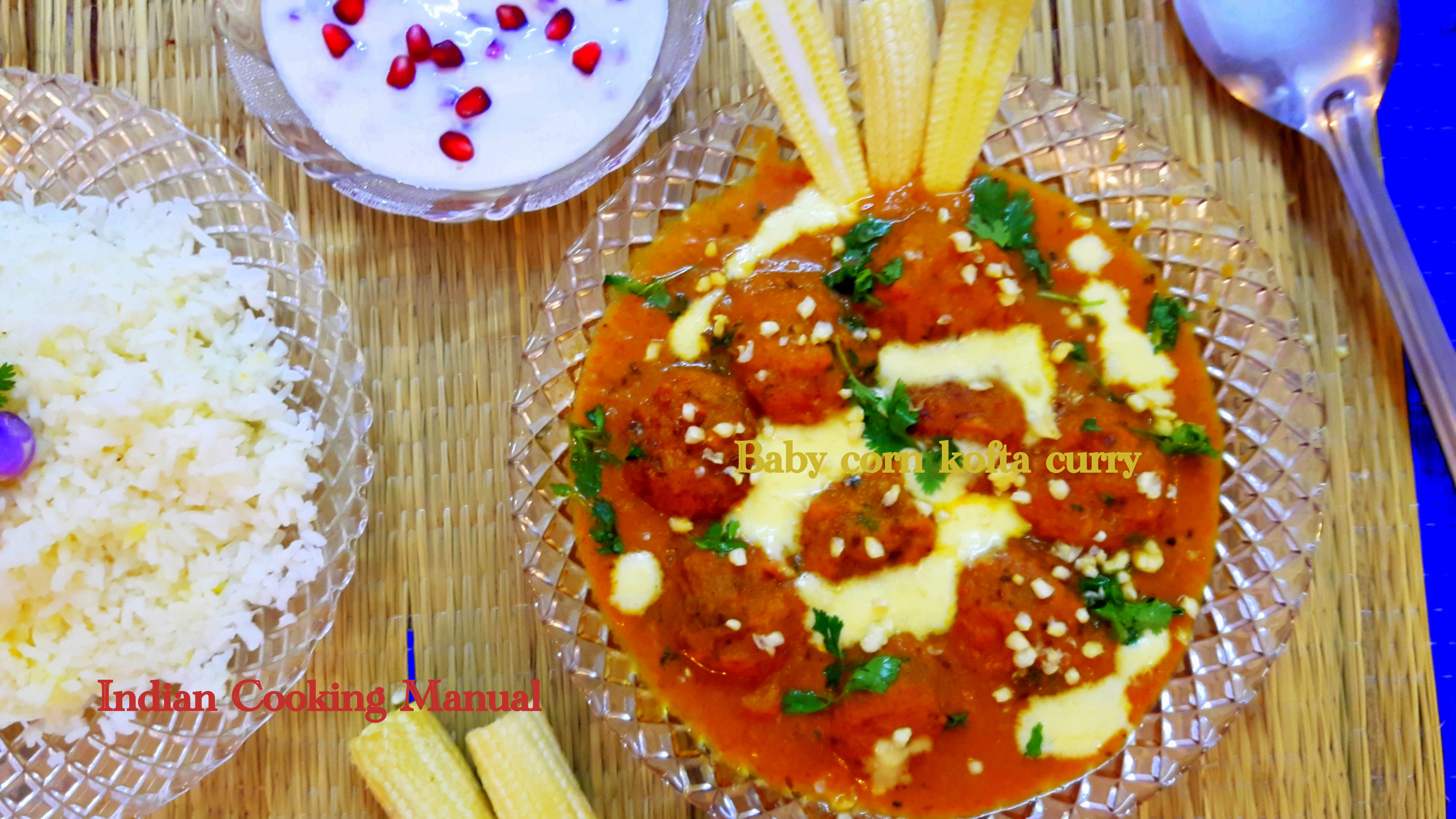 Baby corn kofta curry