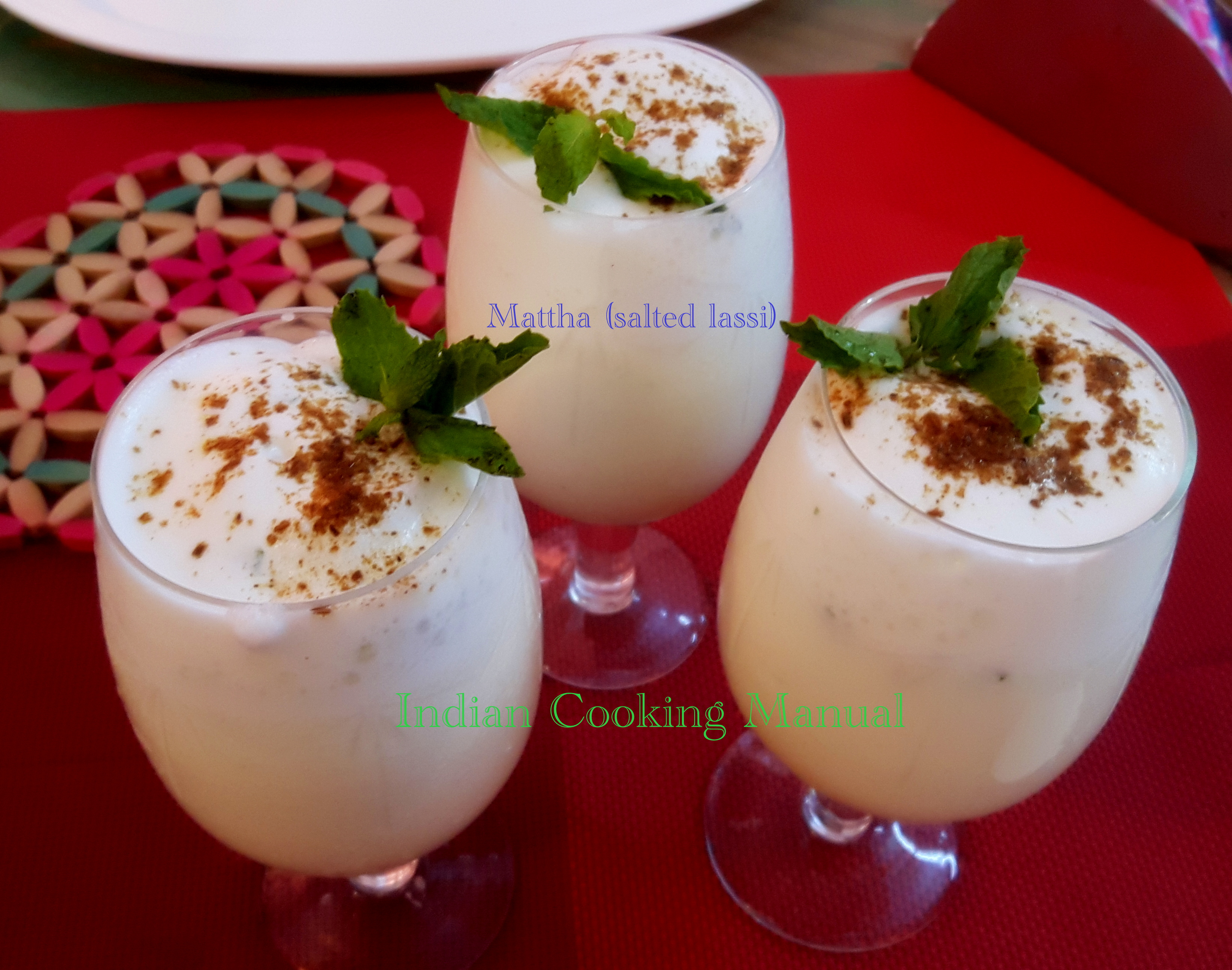 Mattha/salted lassi (yogurt drink)