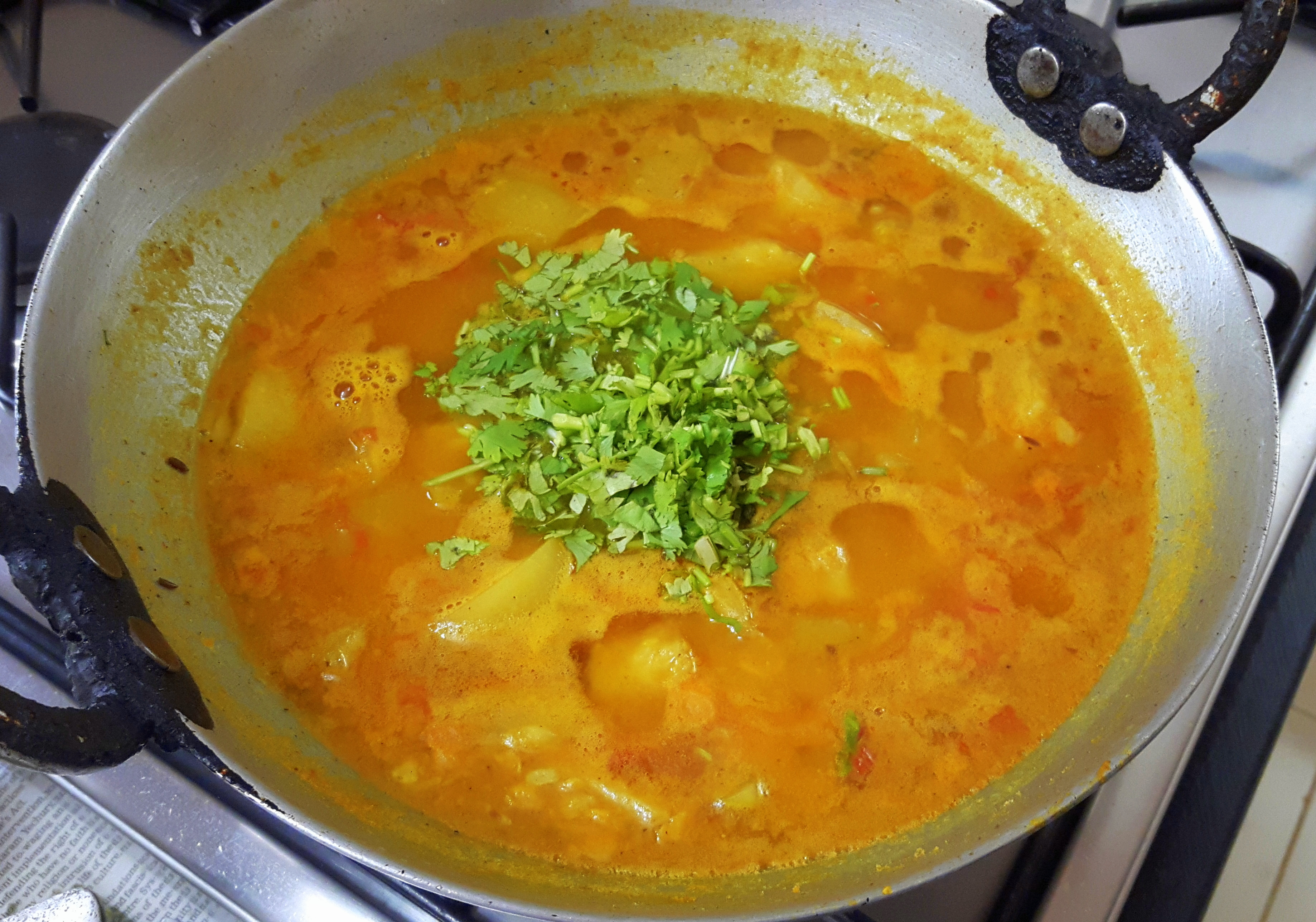 Add coriander leaves,