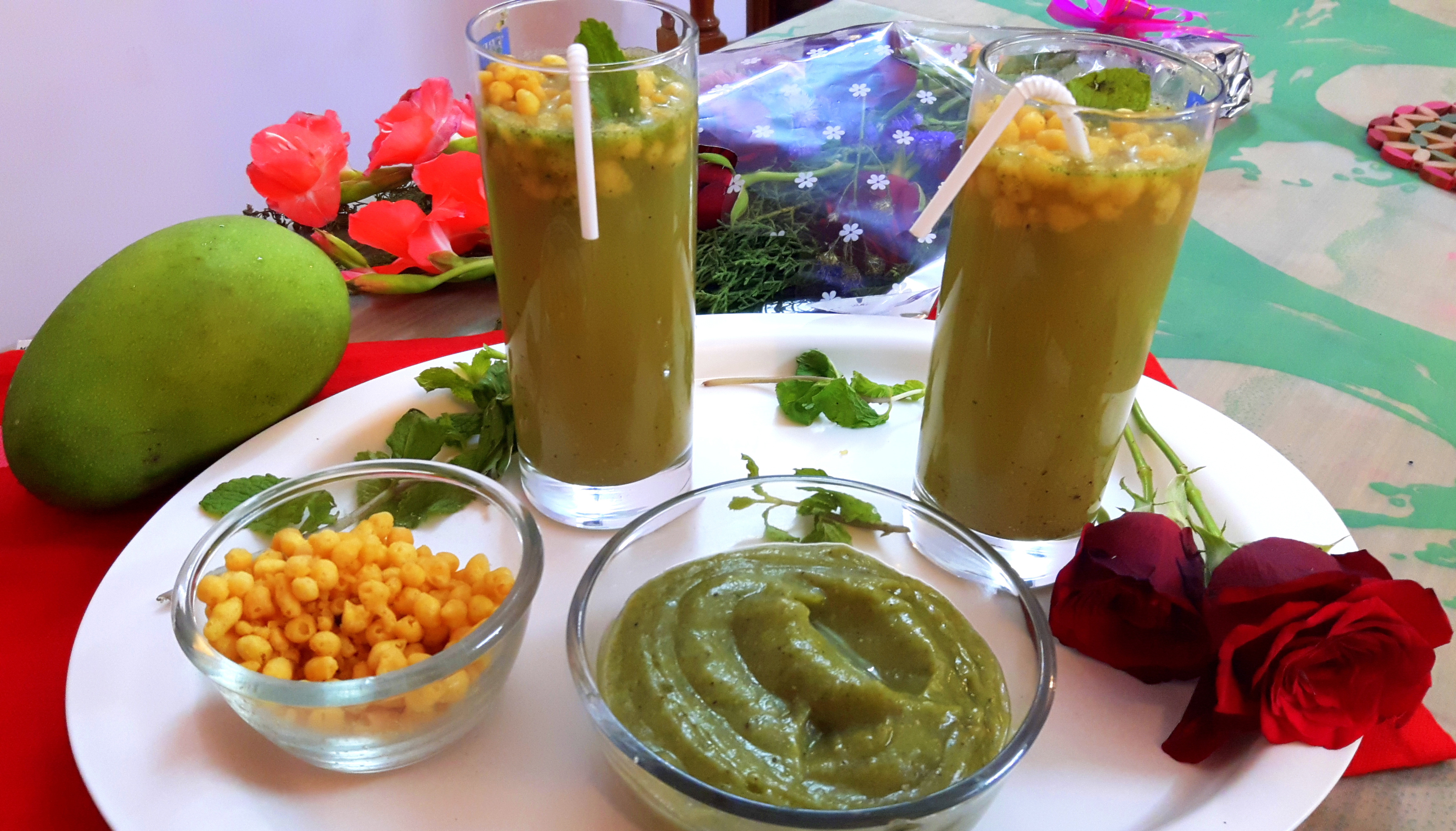 Raw mango jaljeera (kairi ka jal-jeera)