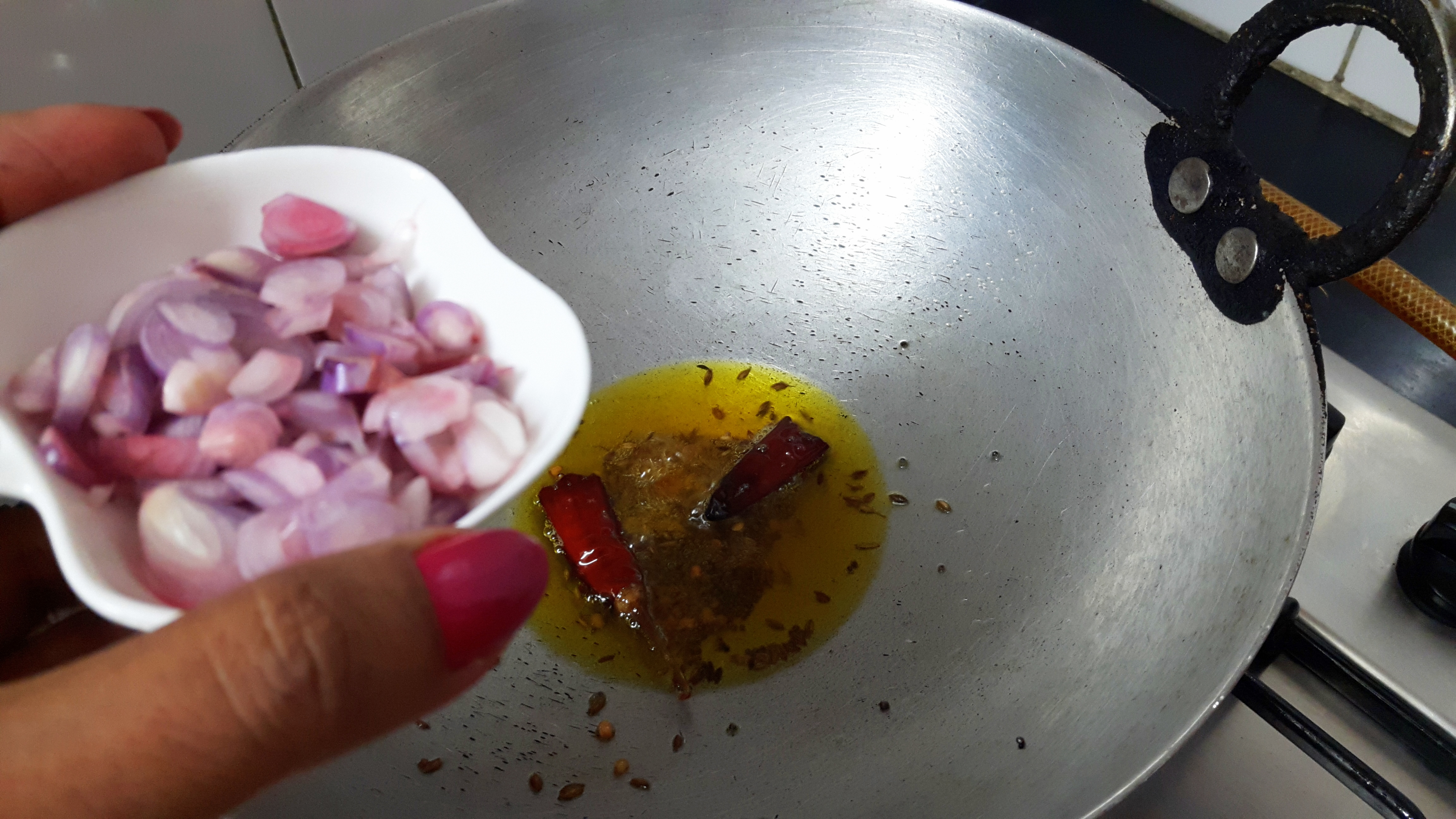 put chopped onion